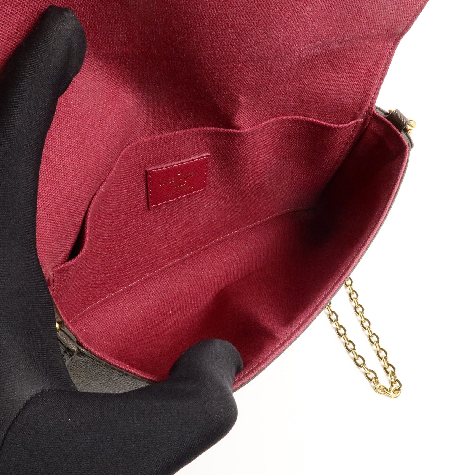 LOUIS VUITTON Monogram Pochette Felicie鏈帶肩背袋
