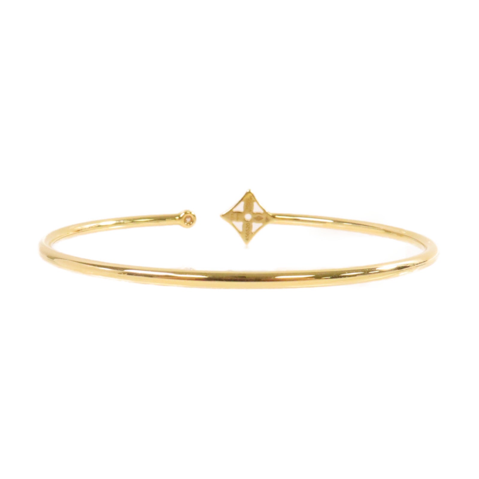 LOUIS VUITTON 18K黃金Idylle Blossom Twist Bracelet手鐲#17.5