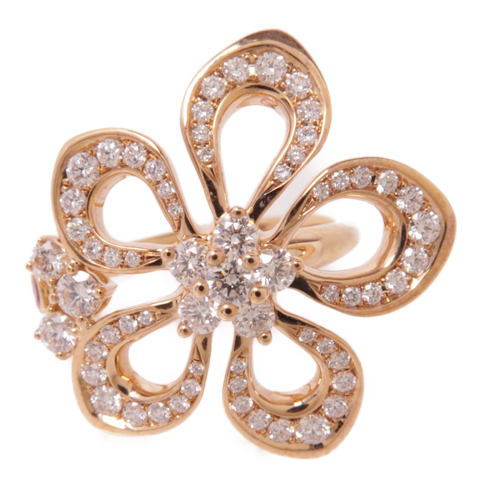 JEWELRY (PRICE DOWN) Diamond Ring US#8 Ring 18K Rose Gold