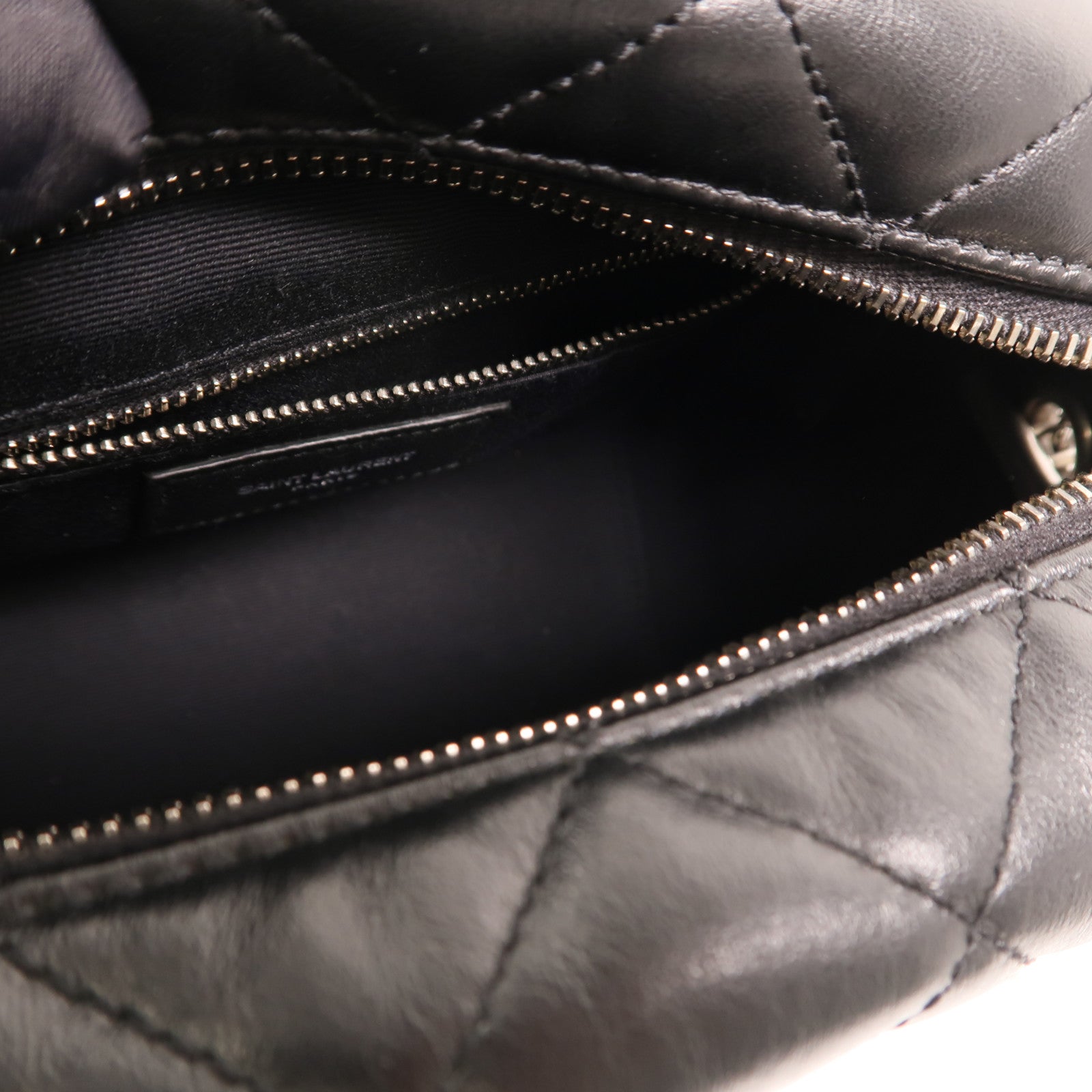 SAINT LAURENT 牛皮皮革Loulou Bag銀扣鏈帶肩背袋