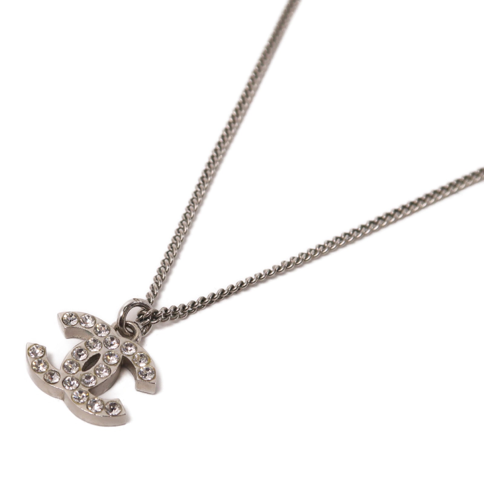 CHANEL 金屬Necklace項鍊銀色