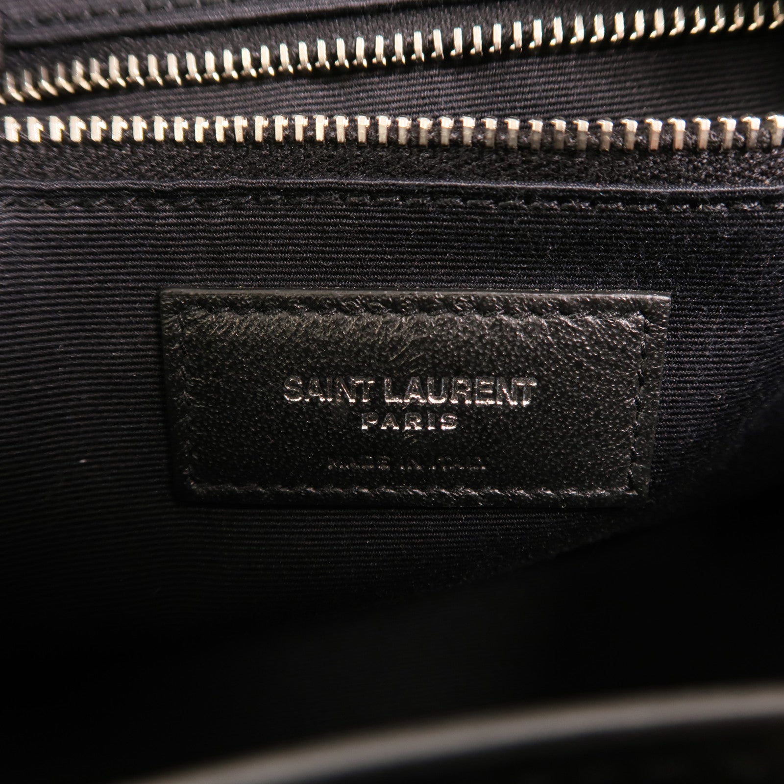 SAINT LAURENT 牛皮皮革Loulou Bag銀扣鏈帶肩背袋