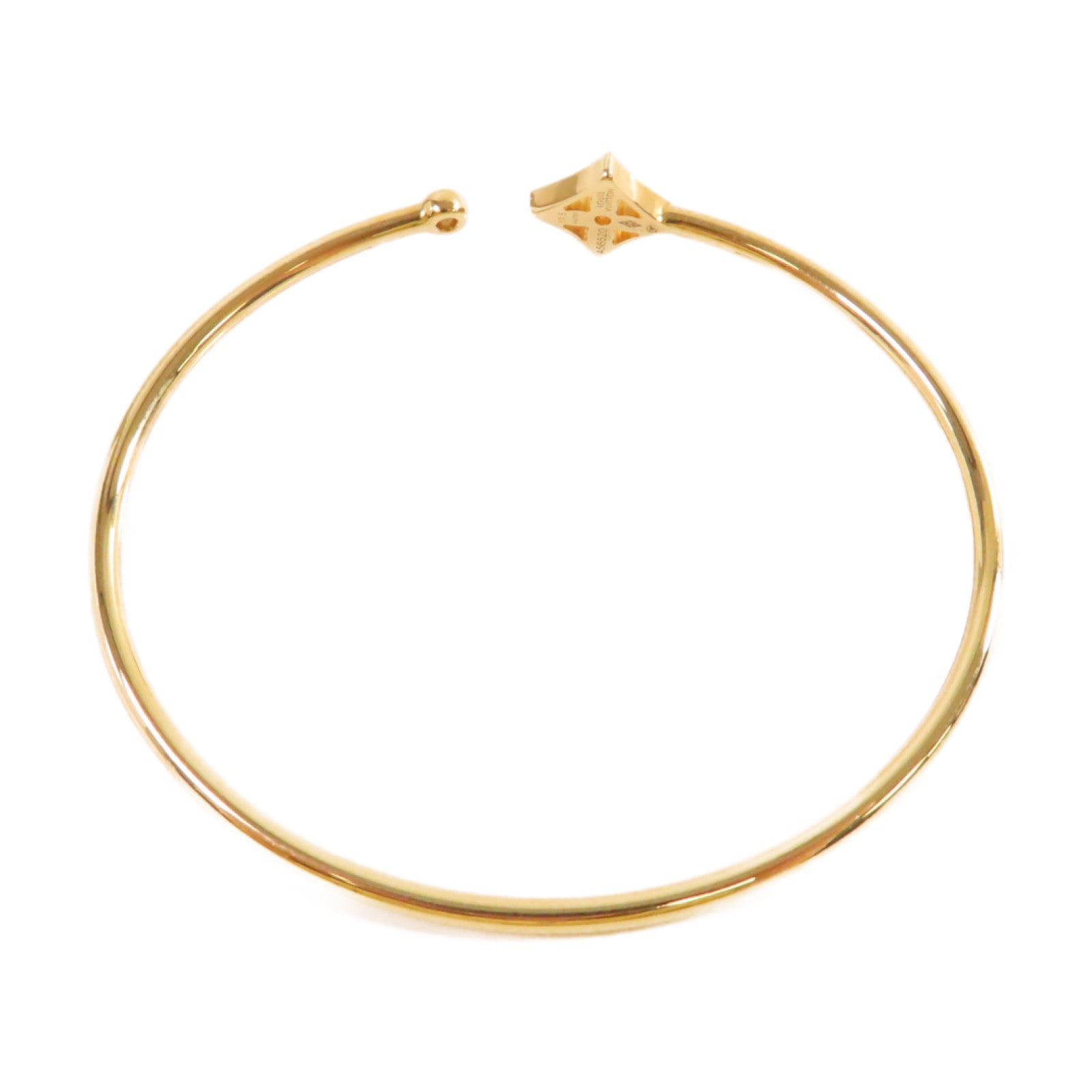 LOUIS VUITTON 18K黃金Idylle Blossom Twist Bracelet手鐲#17.5