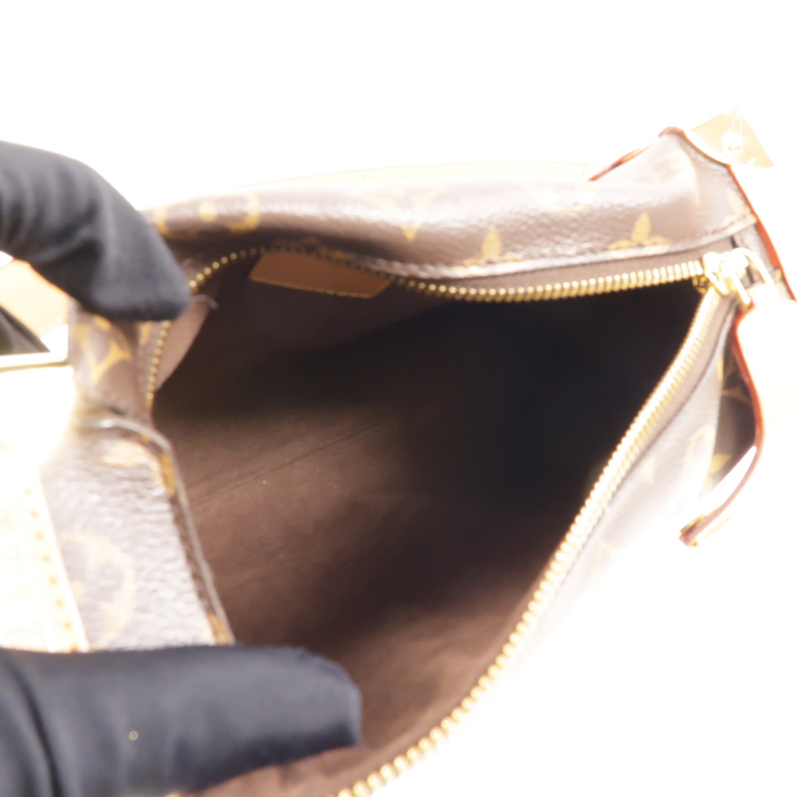 LOUIS VUITTON Monogram Side Trunk金扣手挽肩背兩用袋