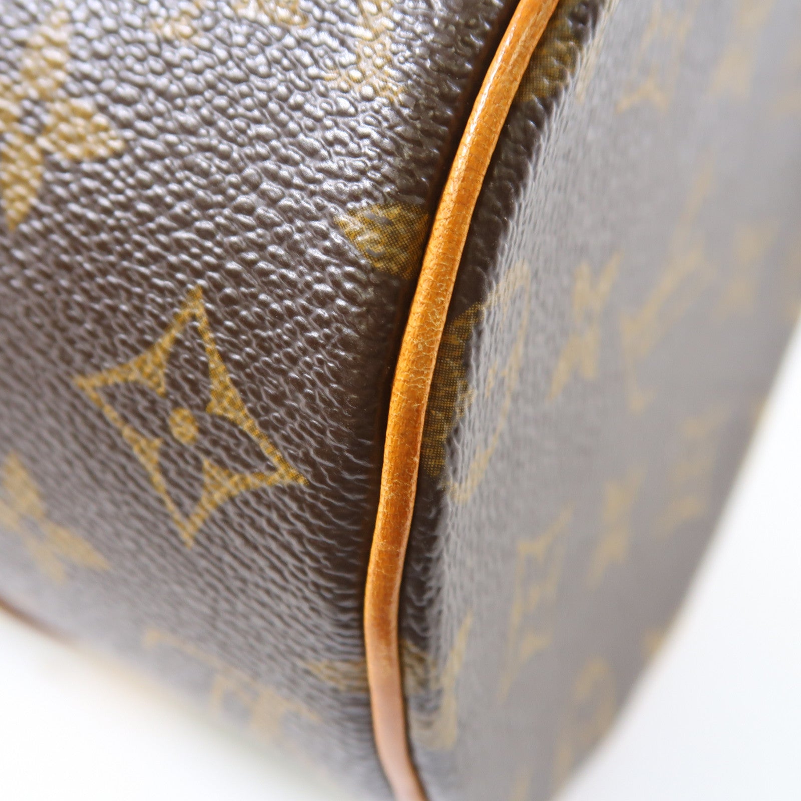 LOUIS VUITTON Monogram Papillon金扣手挽袋啡色