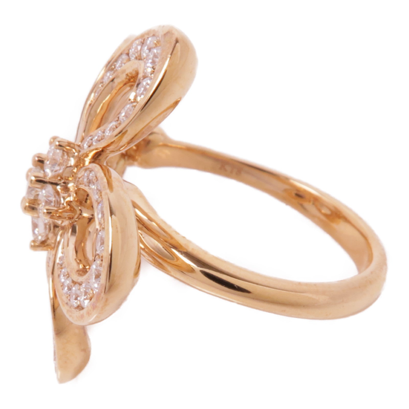 JEWELRY (PRICE DOWN) Diamond Ring US#8 Ring 18K Rose Gold