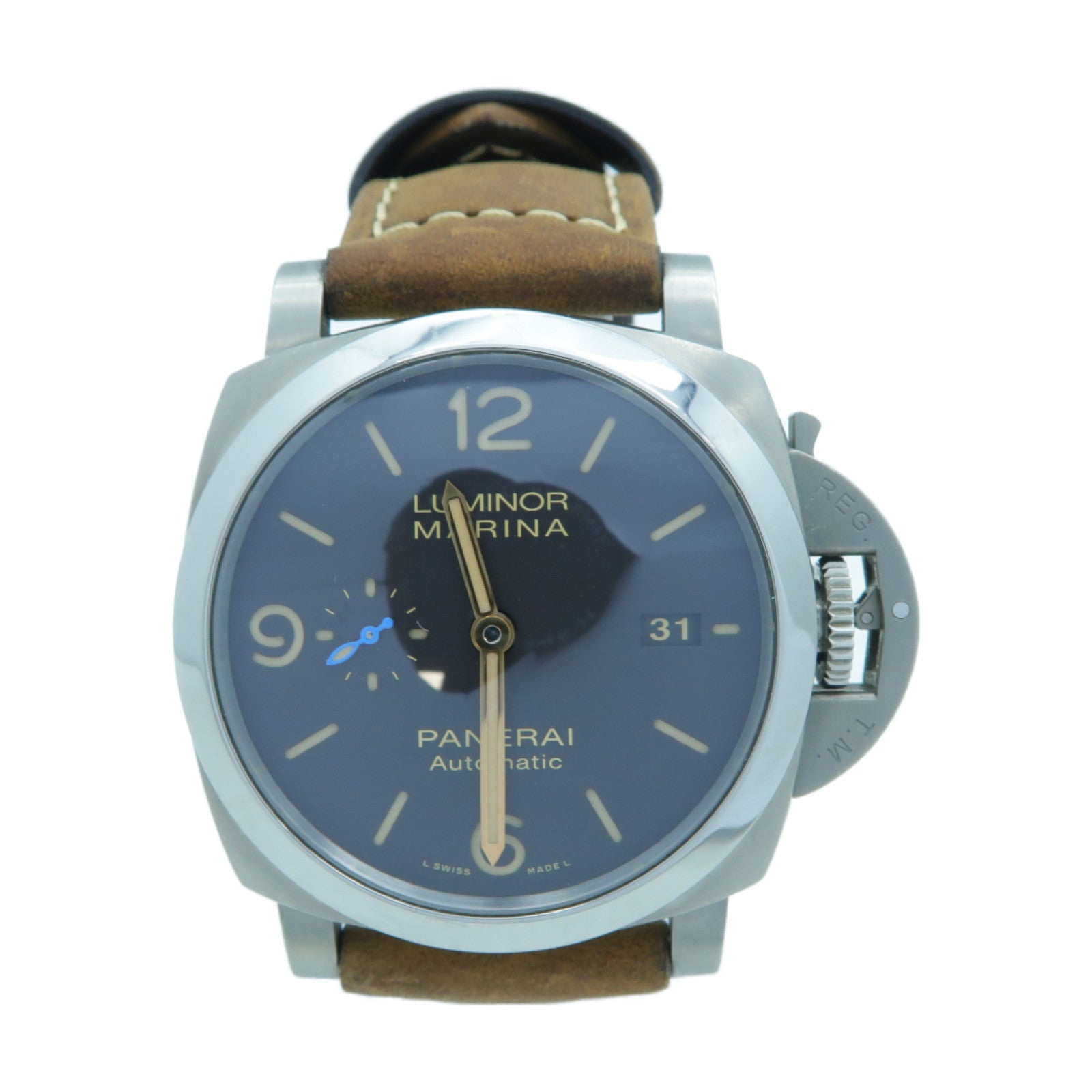PANERAI Luminor Marina鈦手錶自動機芯黒色
