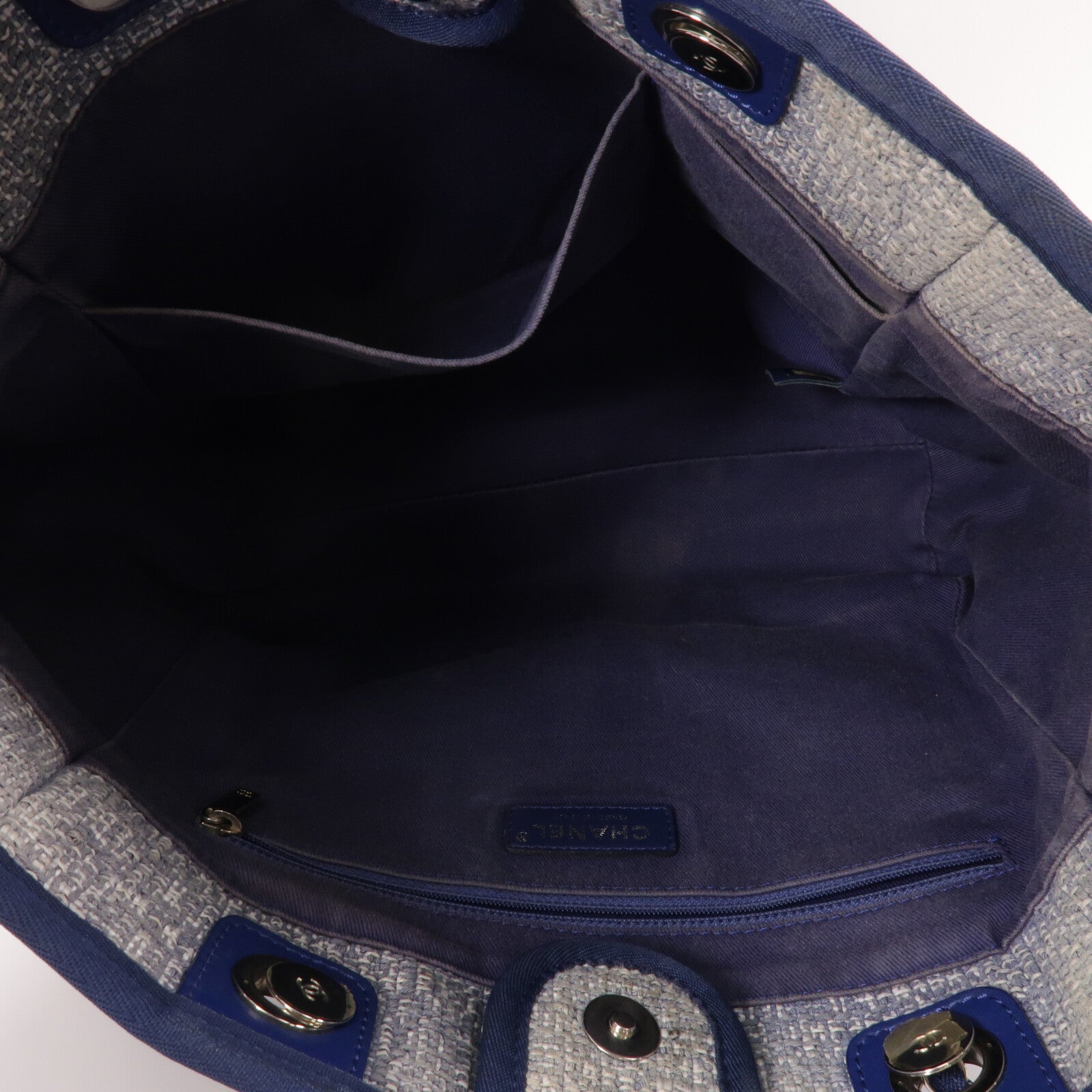 CHANEL 帆布Deauville Tote手挽袋