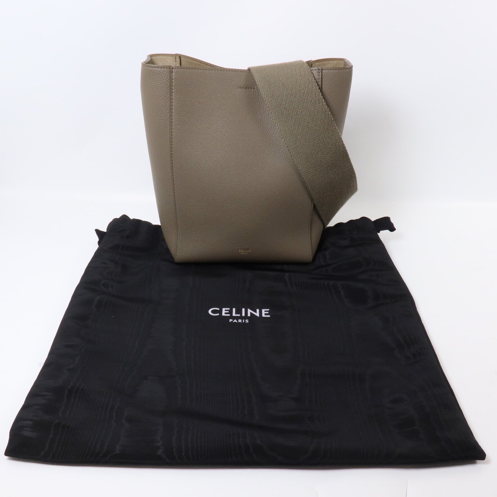 CELINE 牛皮皮革Sangle Bucket Small肩背袋