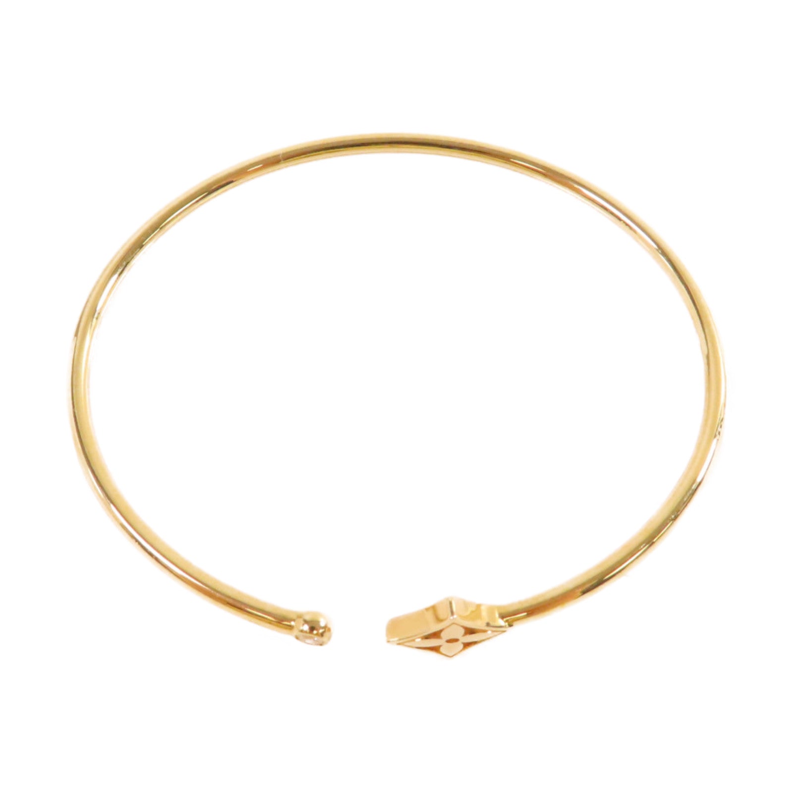 LOUIS VUITTON 18K黃金Idylle Blossom Twist Bracelet手鐲#17.5