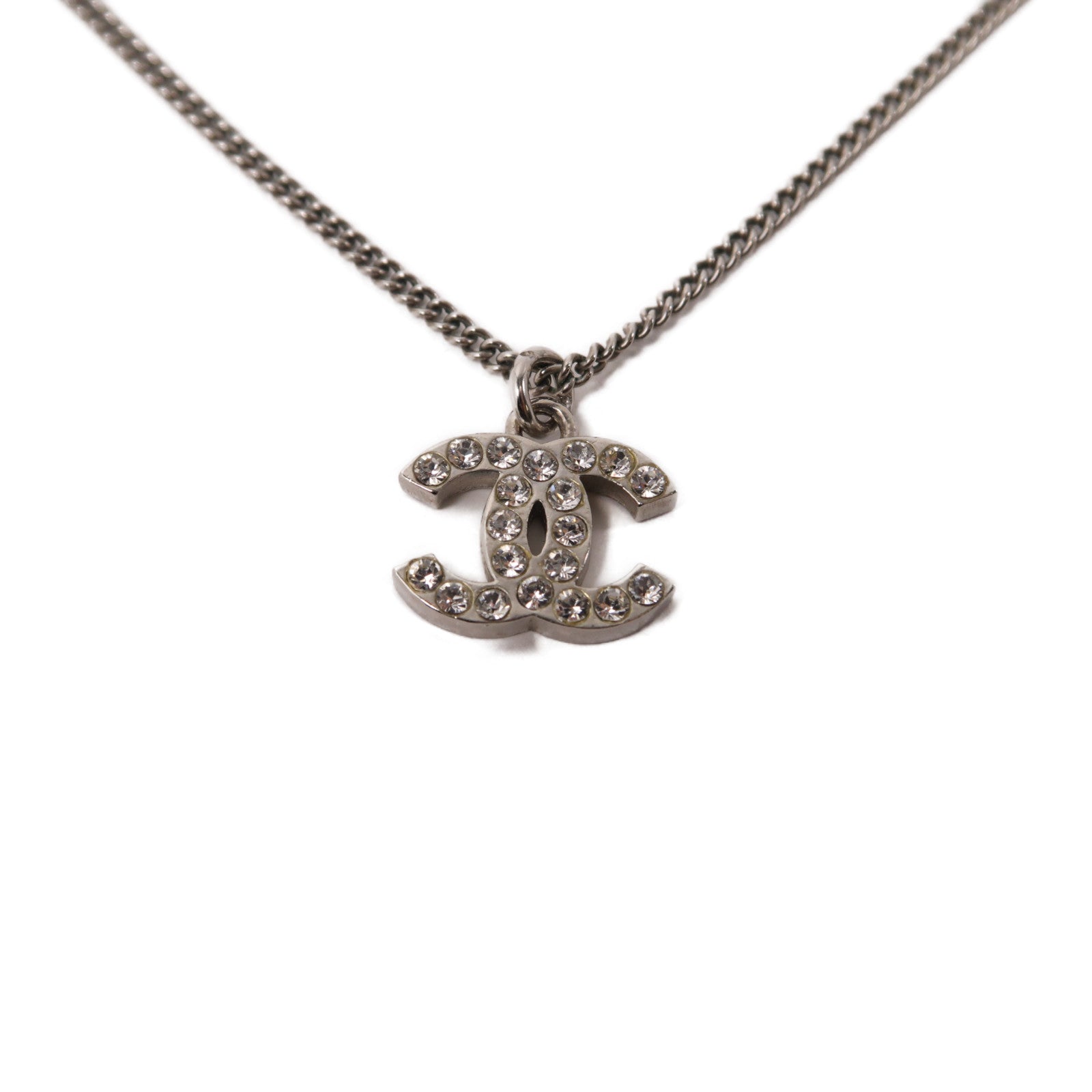 CHANEL 金屬Necklace項鍊銀色