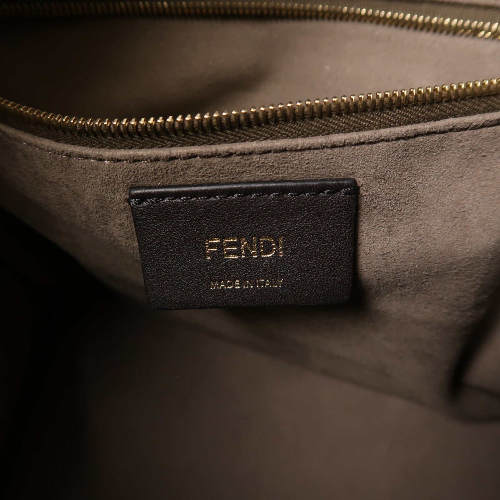 FENDI 塗層帆布Runaway Shopping金扣手挽肩背兩用袋