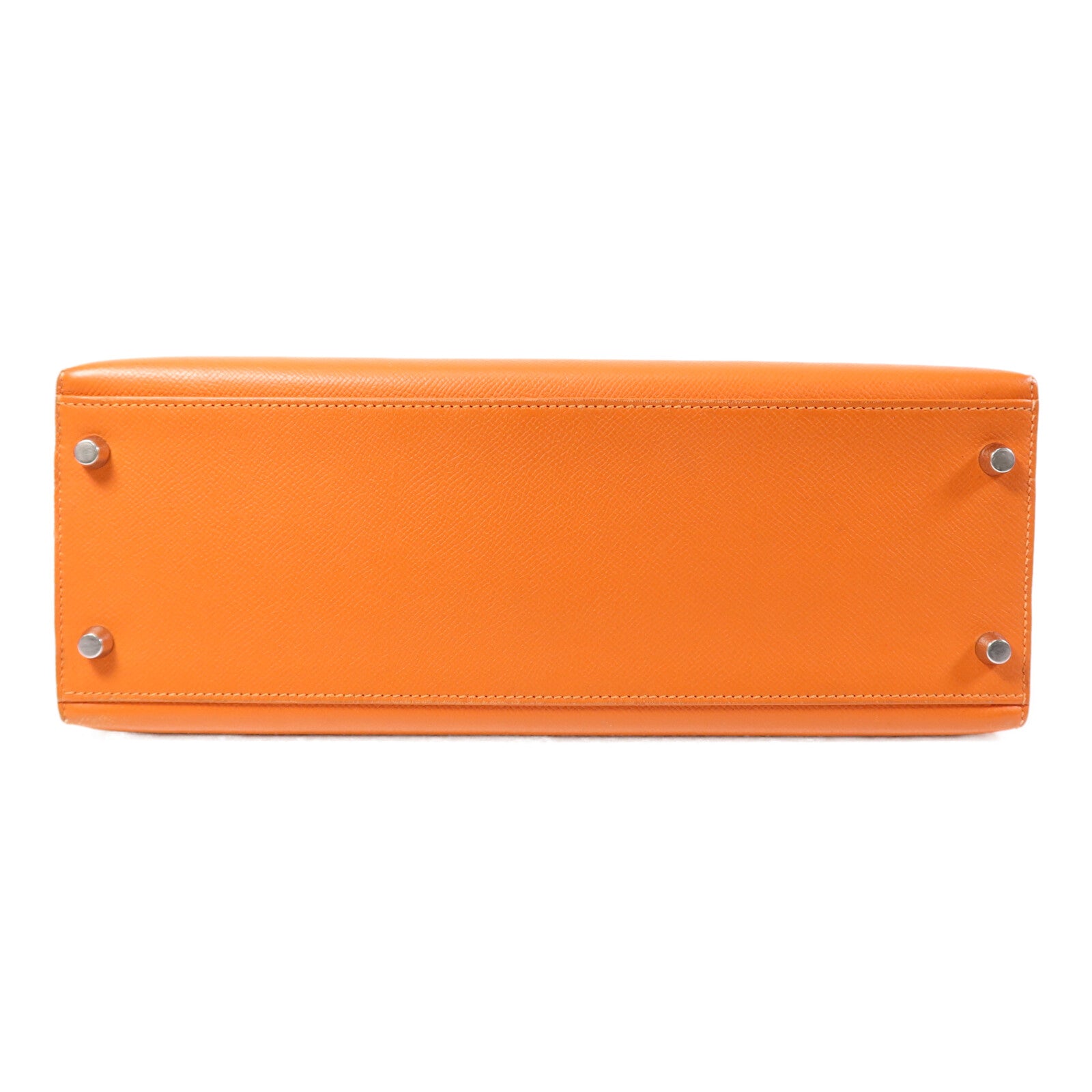 HERMES Epsom皮革Kelly 32手挽肩背兩用袋Orange