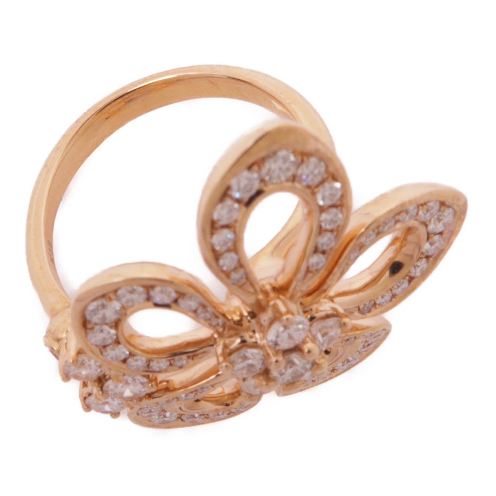 JEWELRY (PRICE DOWN) Diamond Ring US#8 Ring 18K Rose Gold