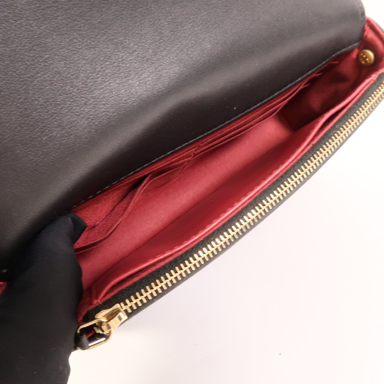 CHANEL 羊皮皮革Pearl Wallet On Chain肩背袋