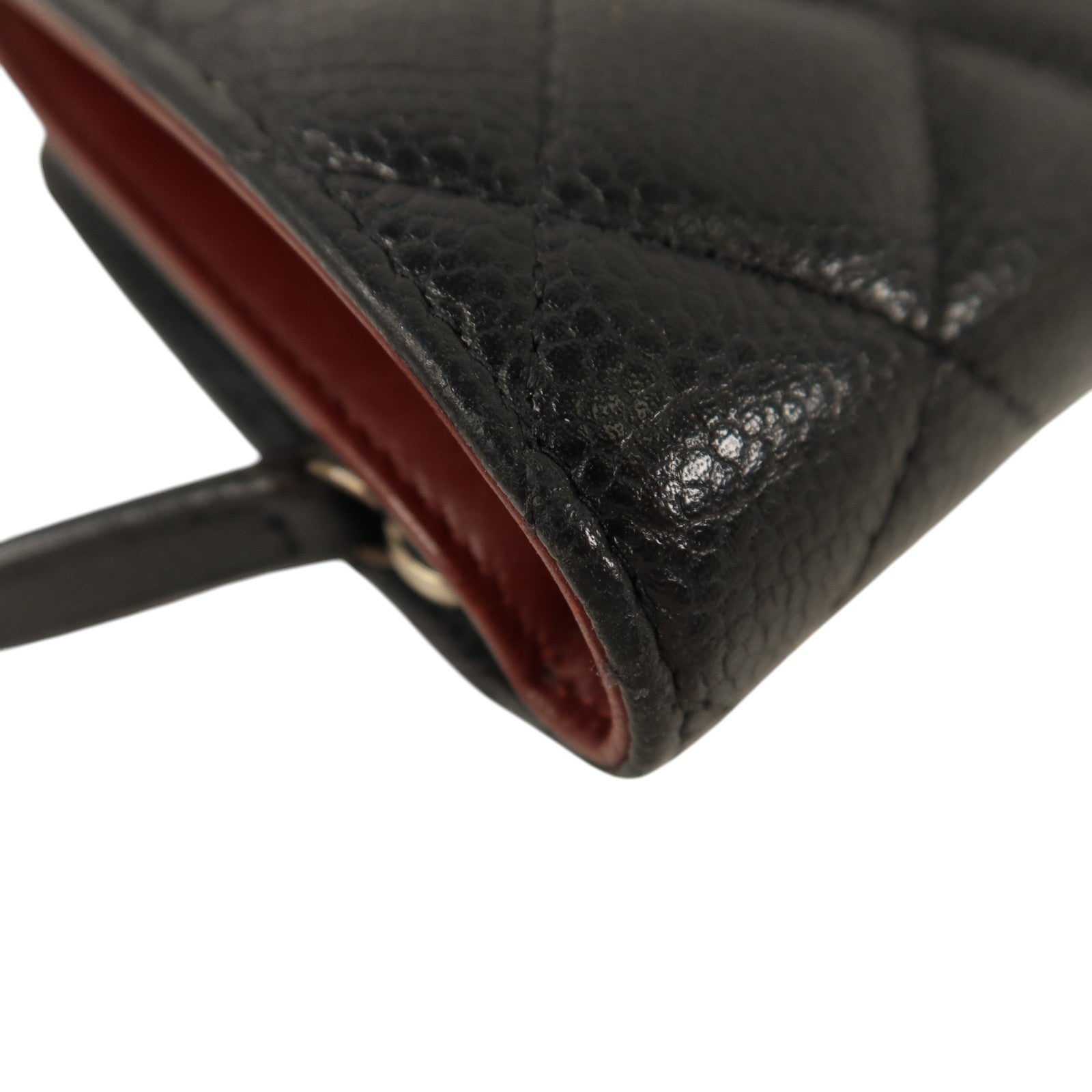 CHANEL 牛皮皮革Wallet銀扣長錢包