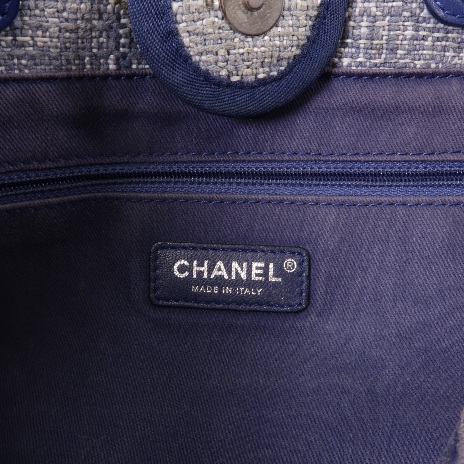 CHANEL 帆布Deauville Tote手挽袋