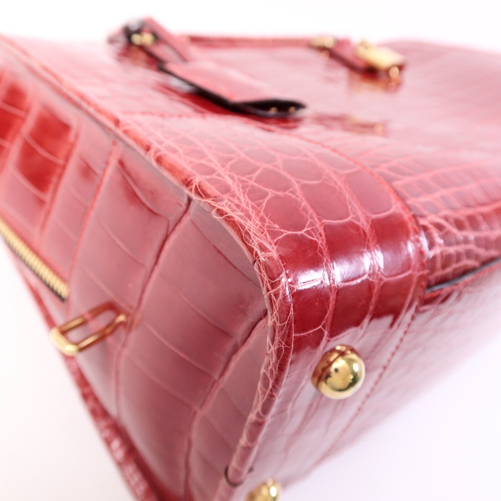 LOEWE 鱷魚皮革Amazona 36手挽袋