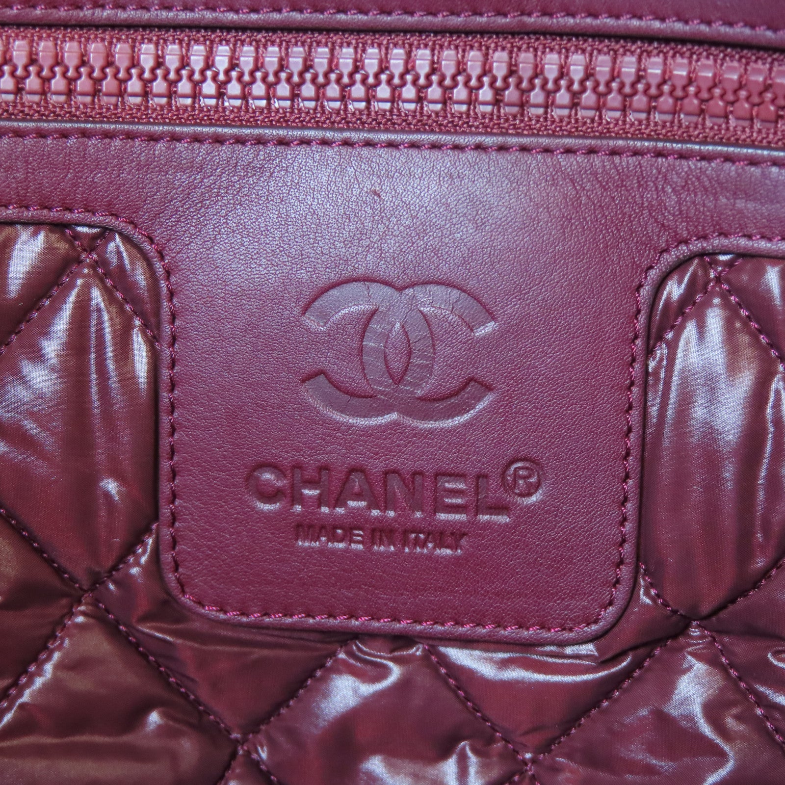 CHANEL 尼龍Cocoon Jumbo銀扣手挽袋黑色