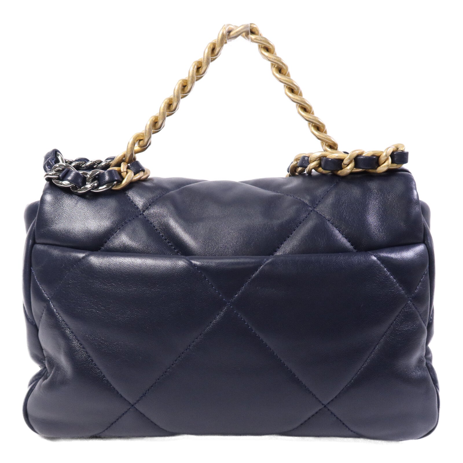 CHANEL 羊皮皮革19Bag Small手挽肩背兩用袋