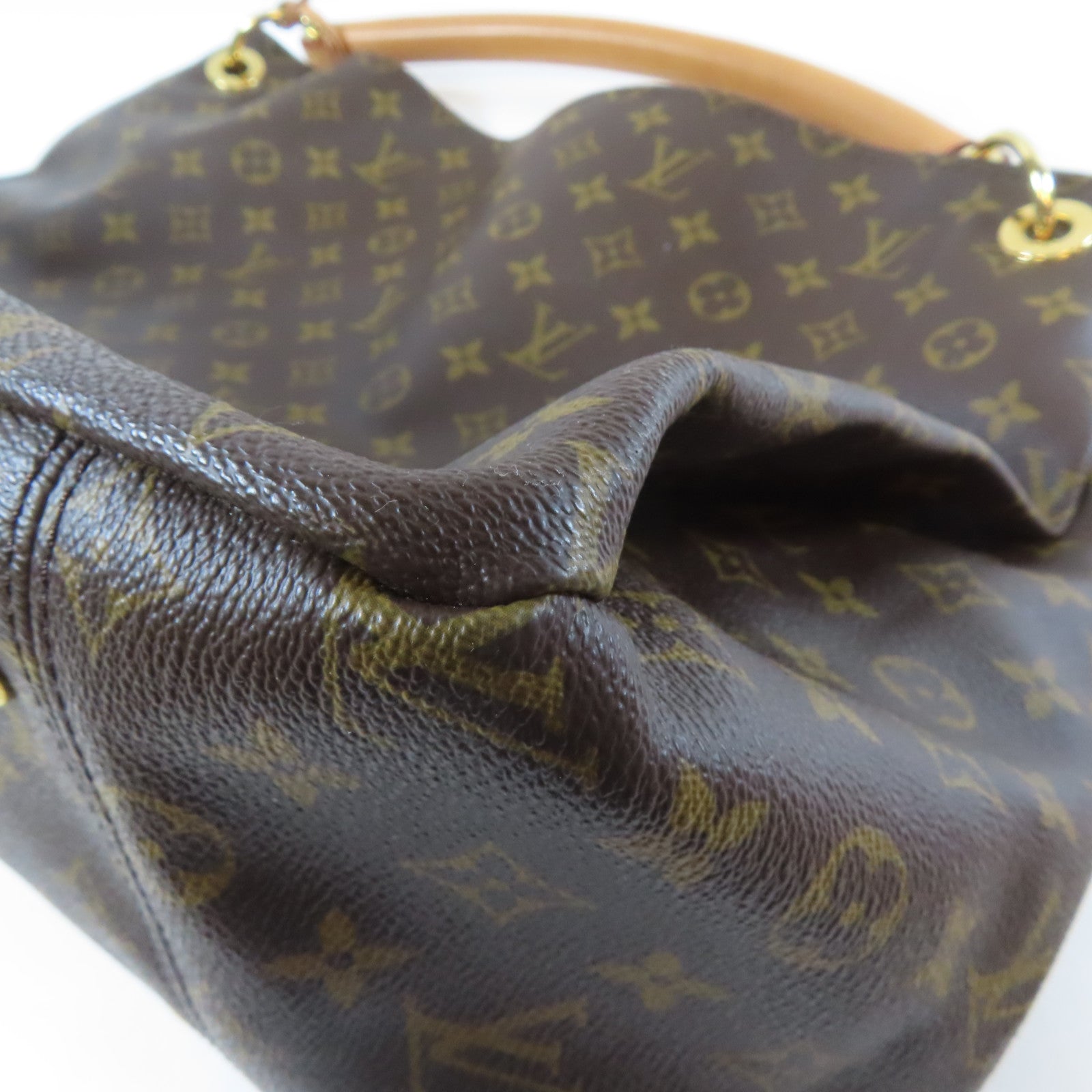 LOUIS VUITTON Monogram Artsy GM金扣肩背袋啡色