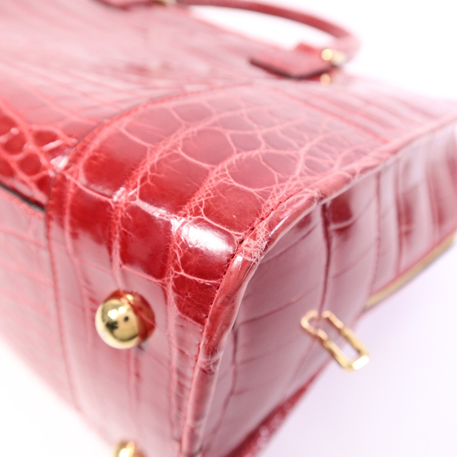 LOEWE 鱷魚皮革Amazona 36手挽袋
