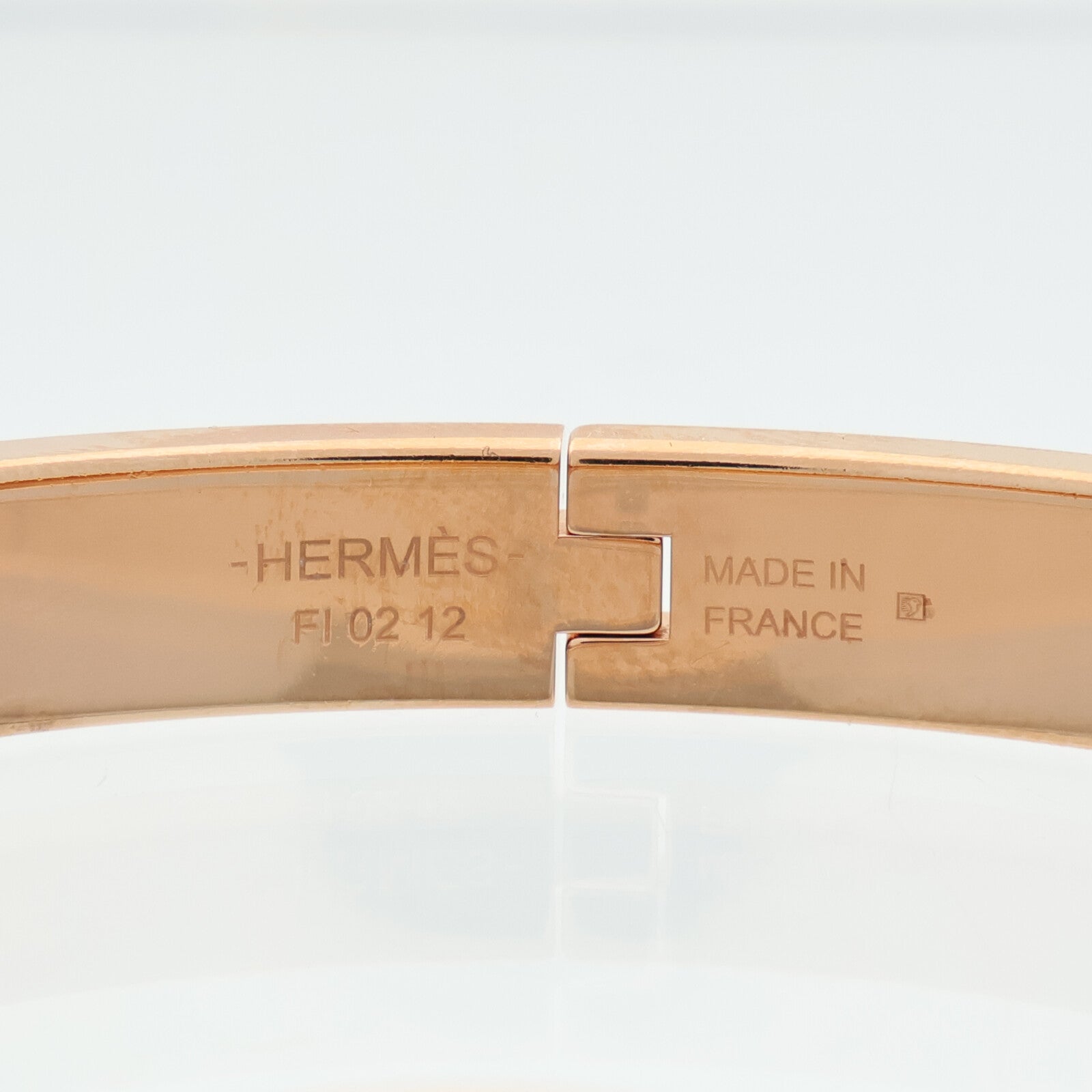 HERMES 金屬/琺瑯Mini Clic Chaine D'Ancre手鐲