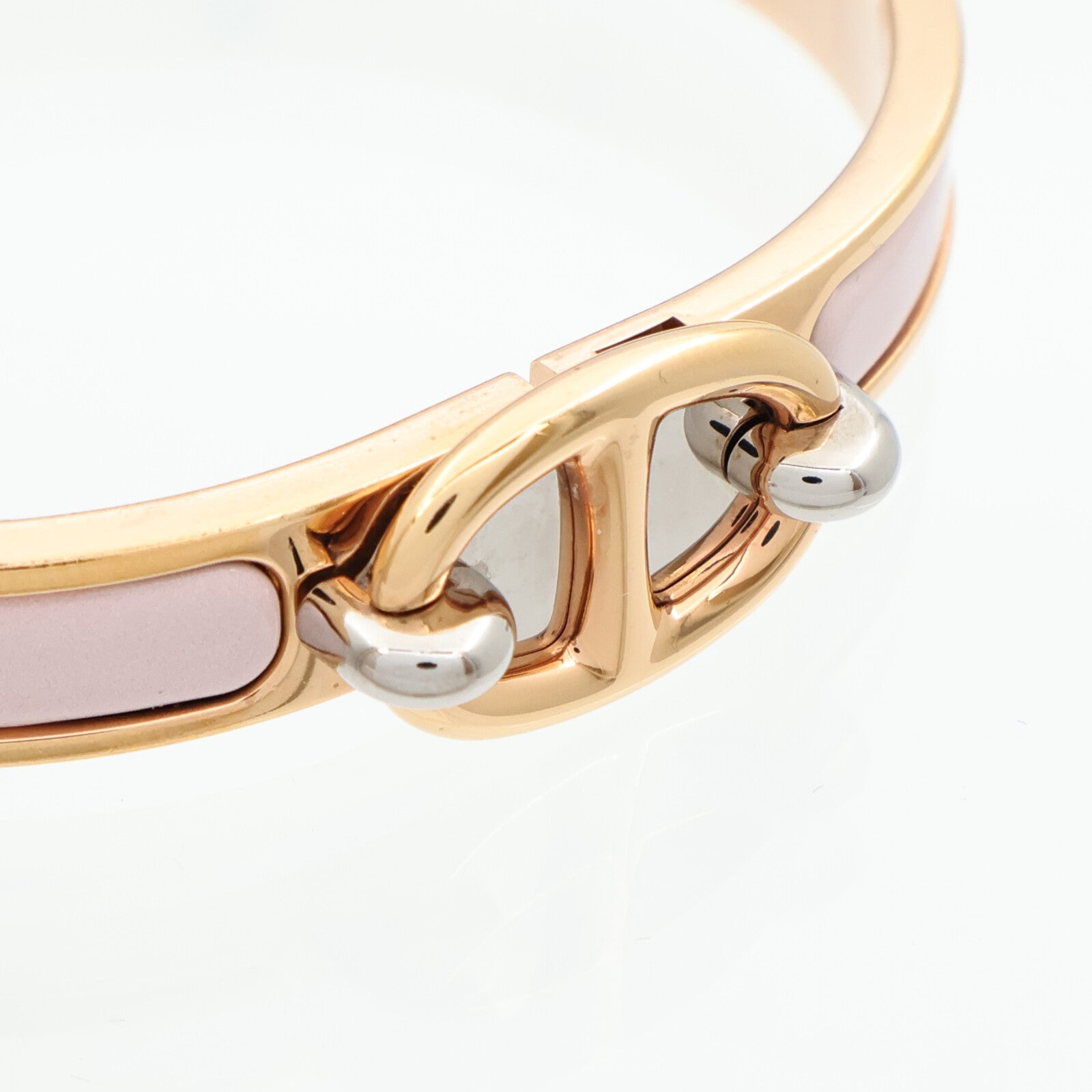 HERMES 金屬/琺瑯Mini Clic Chaine D'Ancre手鐲