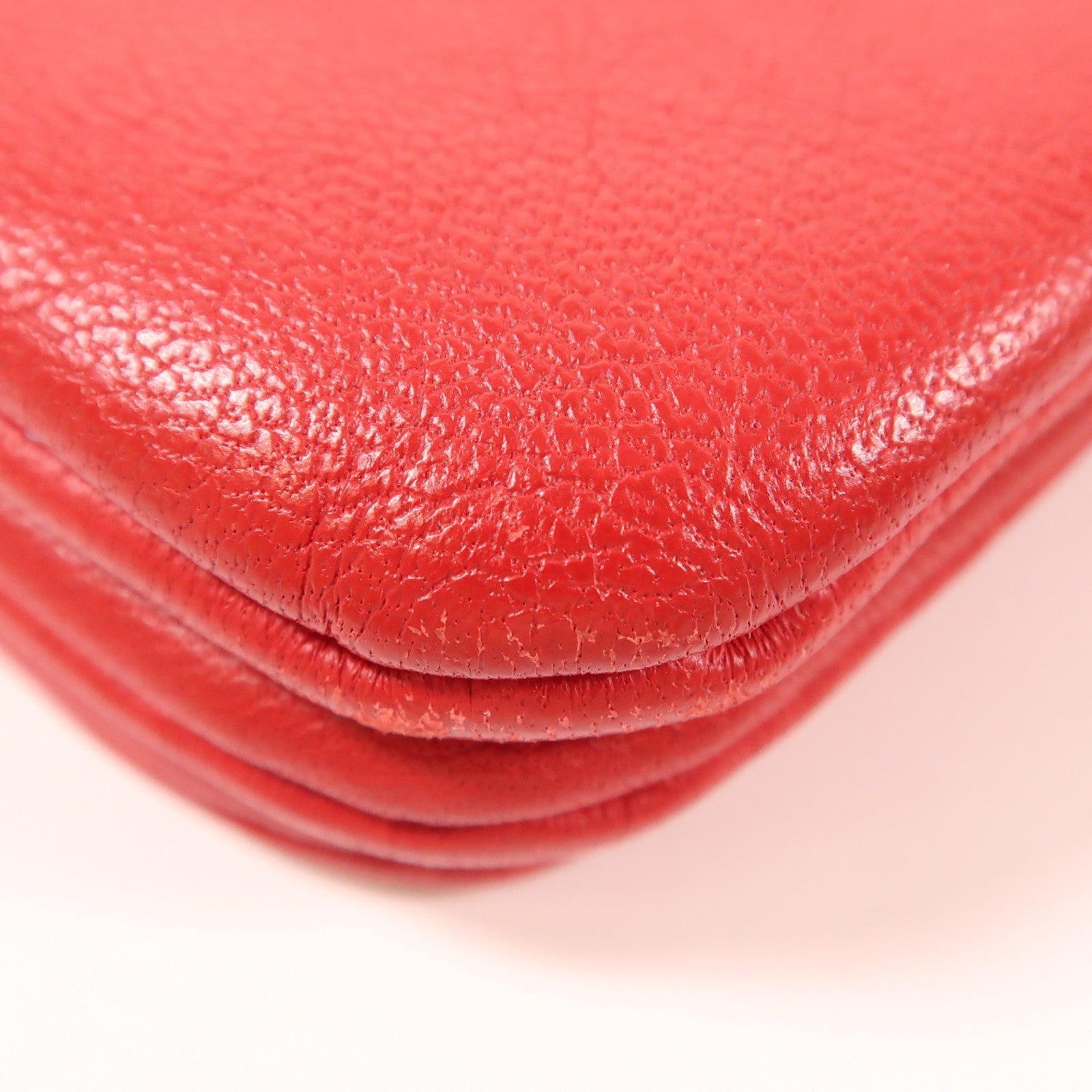 CELINE 羊皮皮革Trio金扣肩背袋