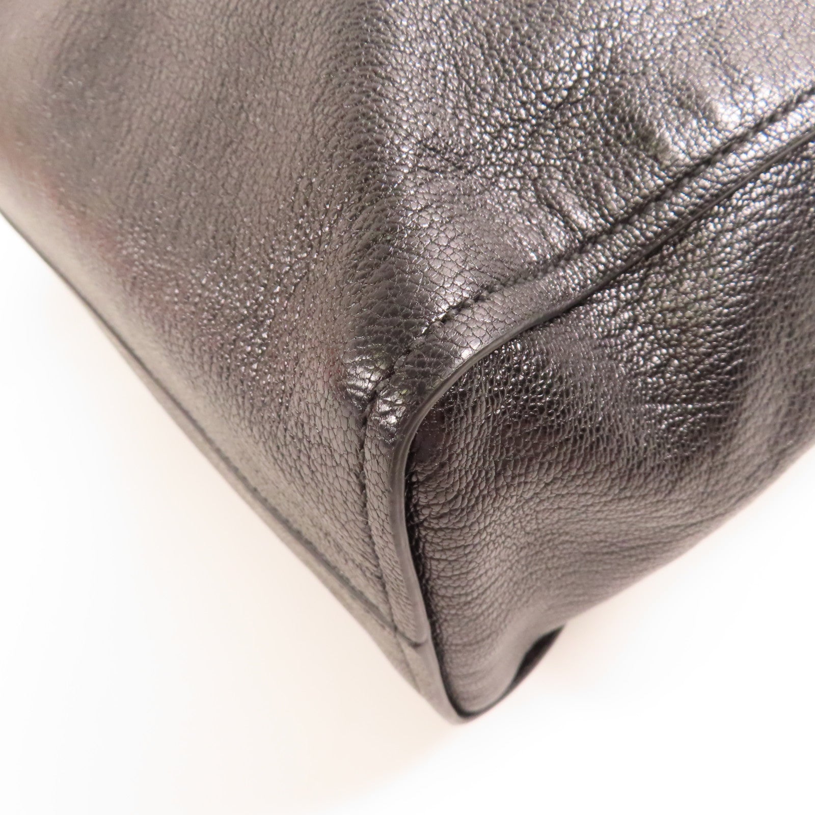 Miu Miu 皮革2 Way Bag金扣手挽肩背兩用袋