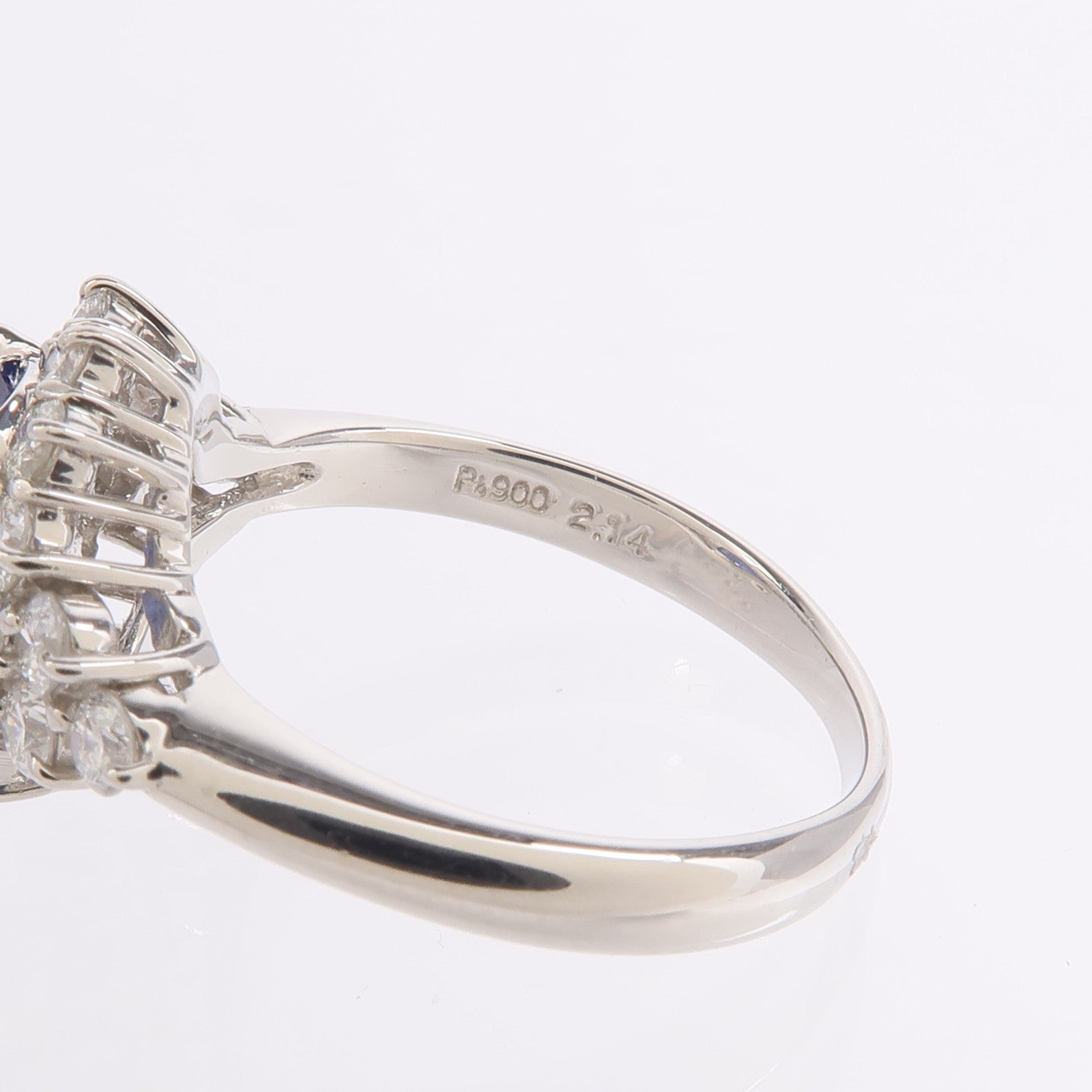 JEWELRY PT900鉑金Sapphire Diamond Ring藍寶石鑽石戒指