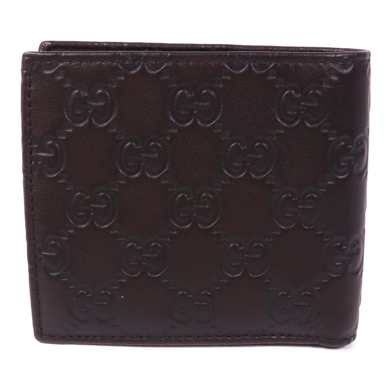 GUCCI 牛皮皮革Wallet銀扣錢包