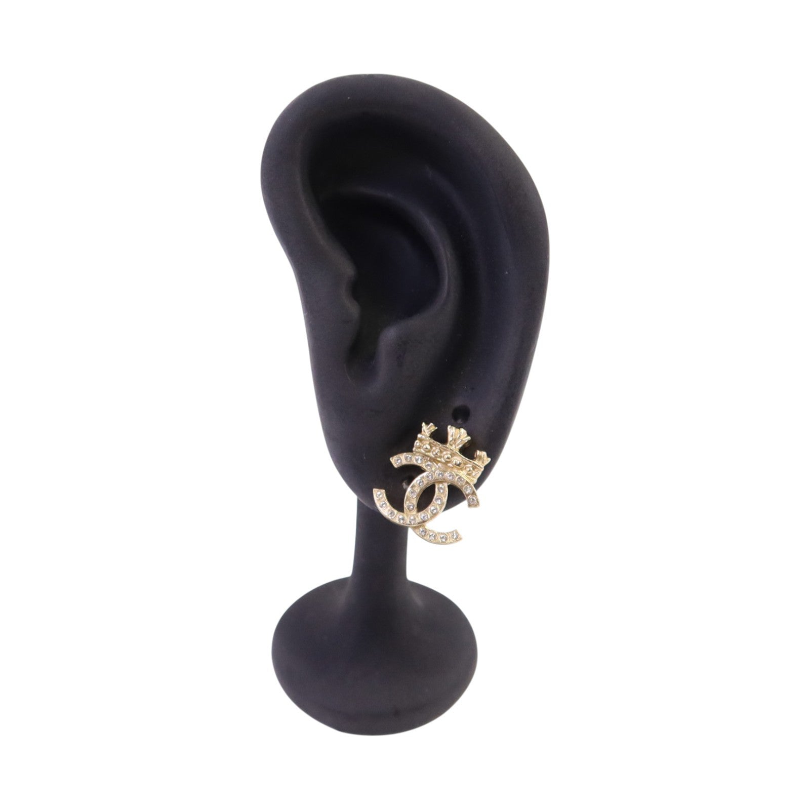 CHANEL 【激減優惠】金屬/水鑽Earrings金扣耳環