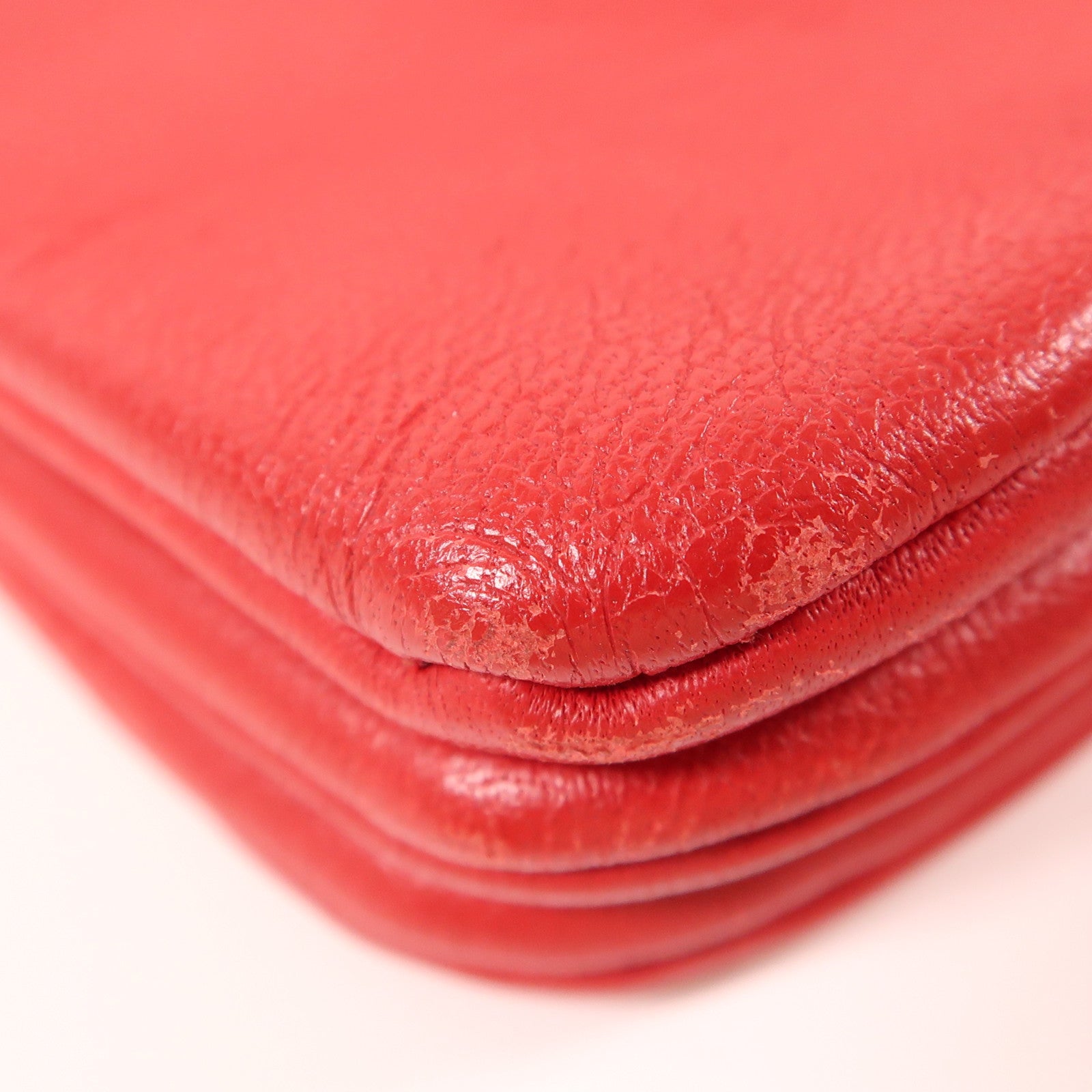 CELINE 羊皮皮革Trio金扣肩背袋