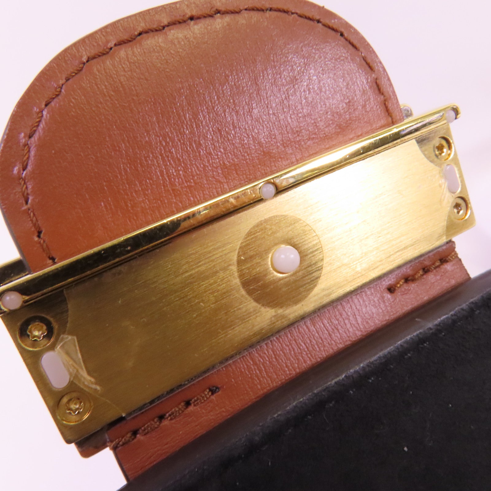 LOUIS VUITTON Monogram Reverse Mini Dauphine金扣肩背袋