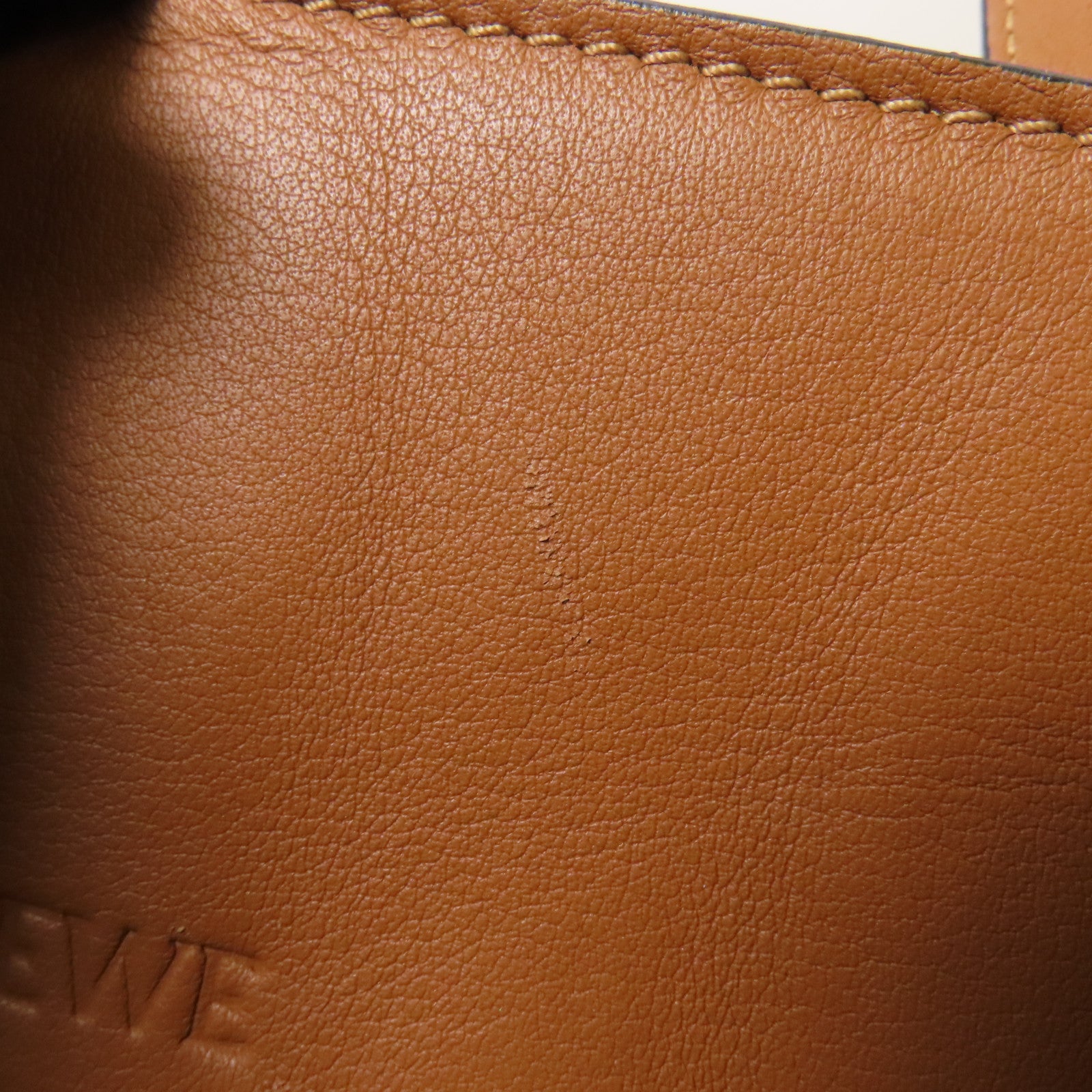 LOEWE 牛皮皮革Hammock銀扣手挽肩背兩用袋啡色