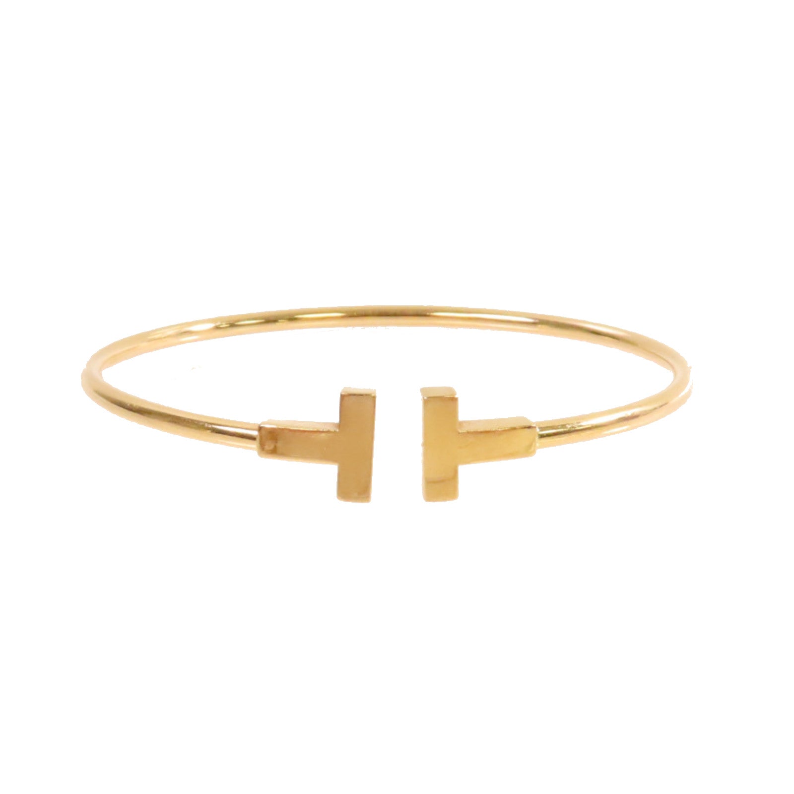 TIFFANY＆CO 18K黃金T Wire Bracelet手鐲