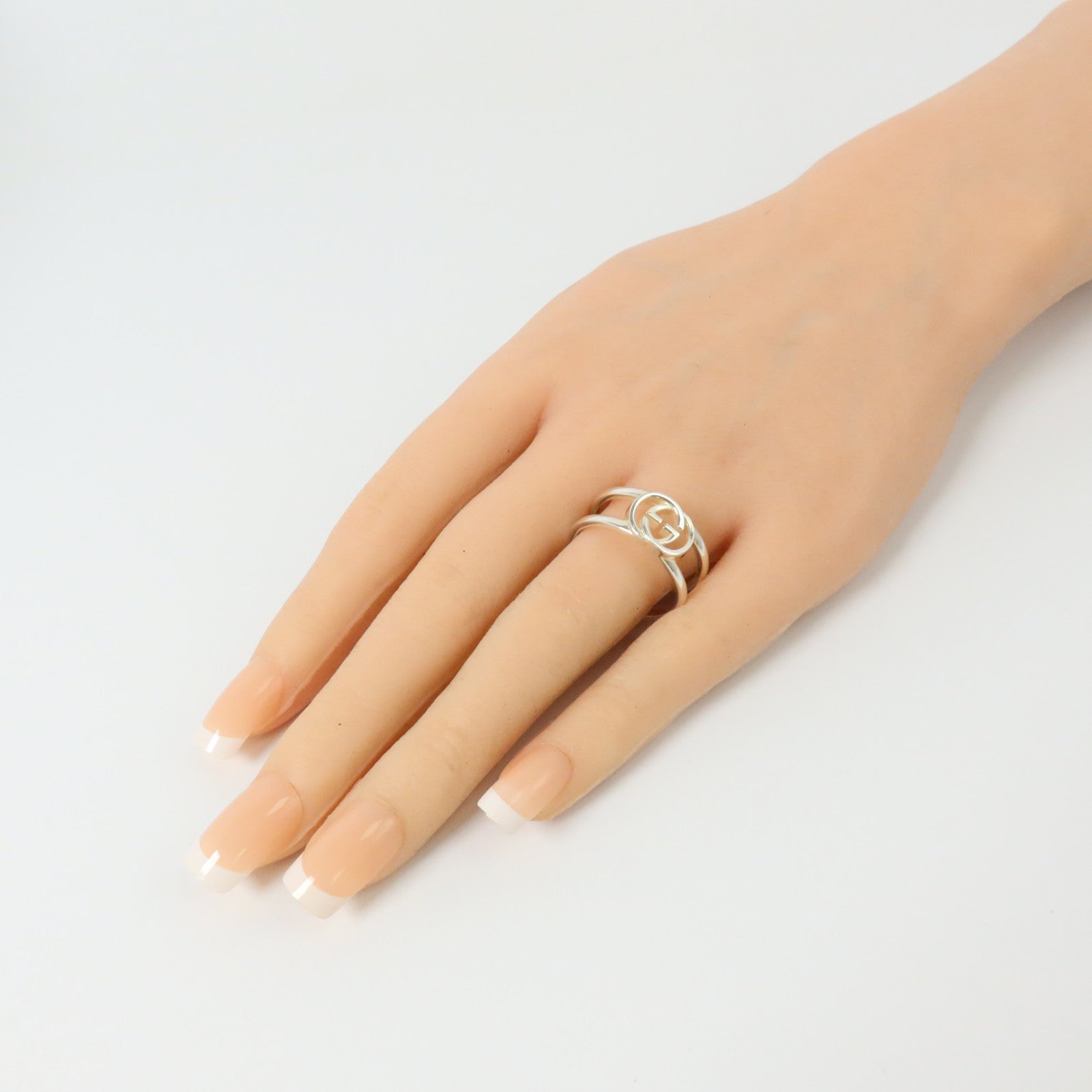 GUCCI 925純銀Interlocking GG Ring戒指