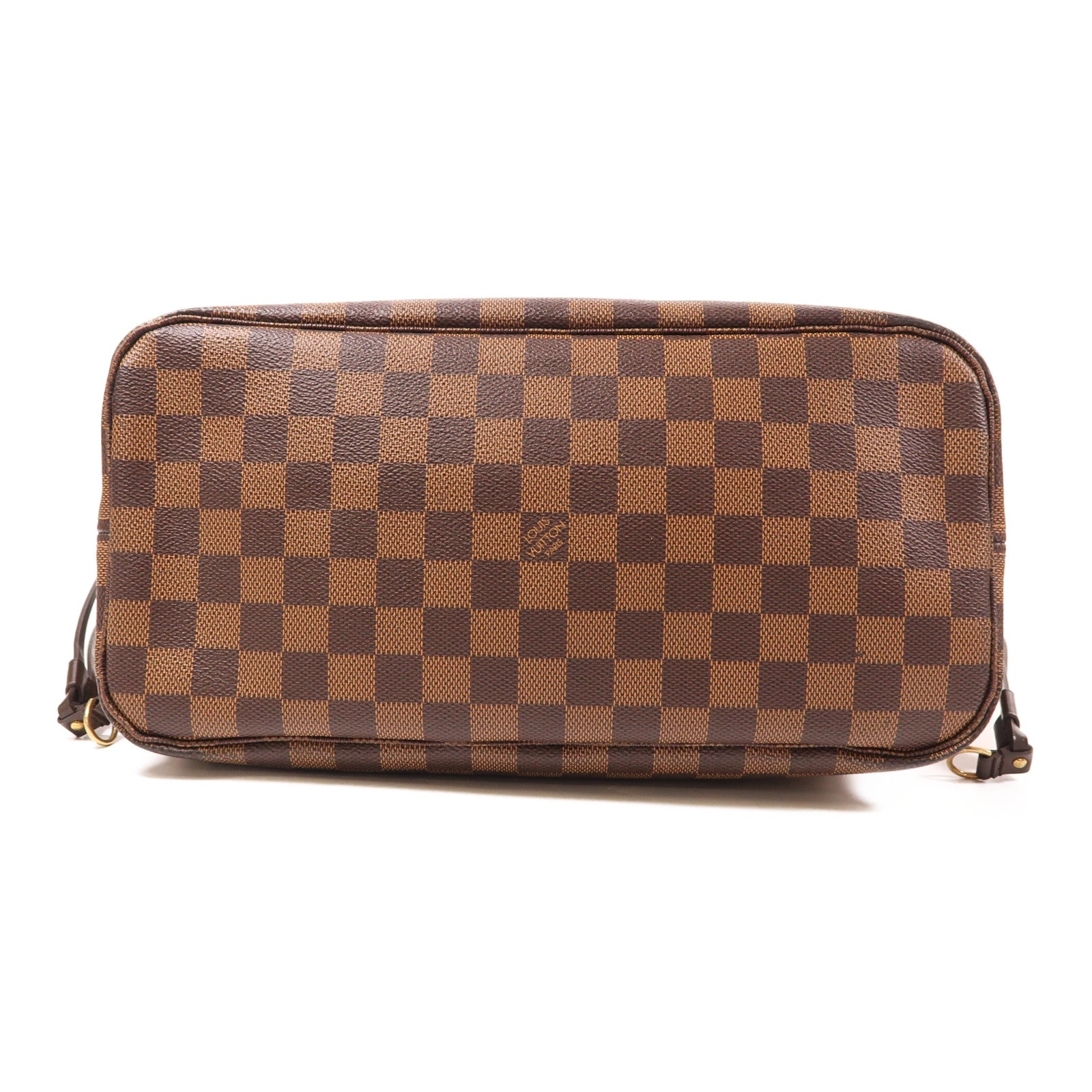 LOUIS VUITTON Damier Neverfull MM金扣手挽袋/肩背袋