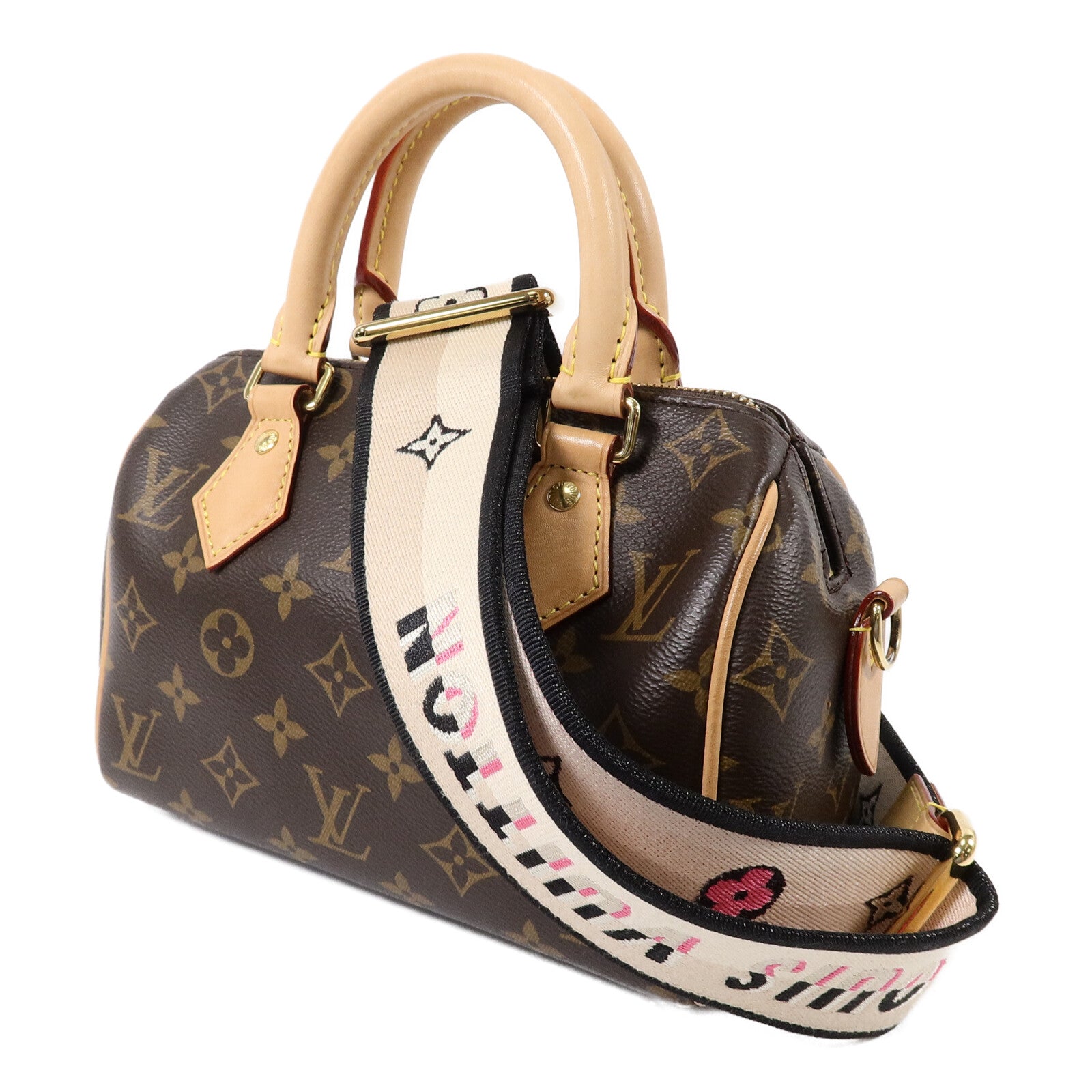 LOUIS VUITTON Monogram Speedy Bandouliere 20手挽肩背兩用袋