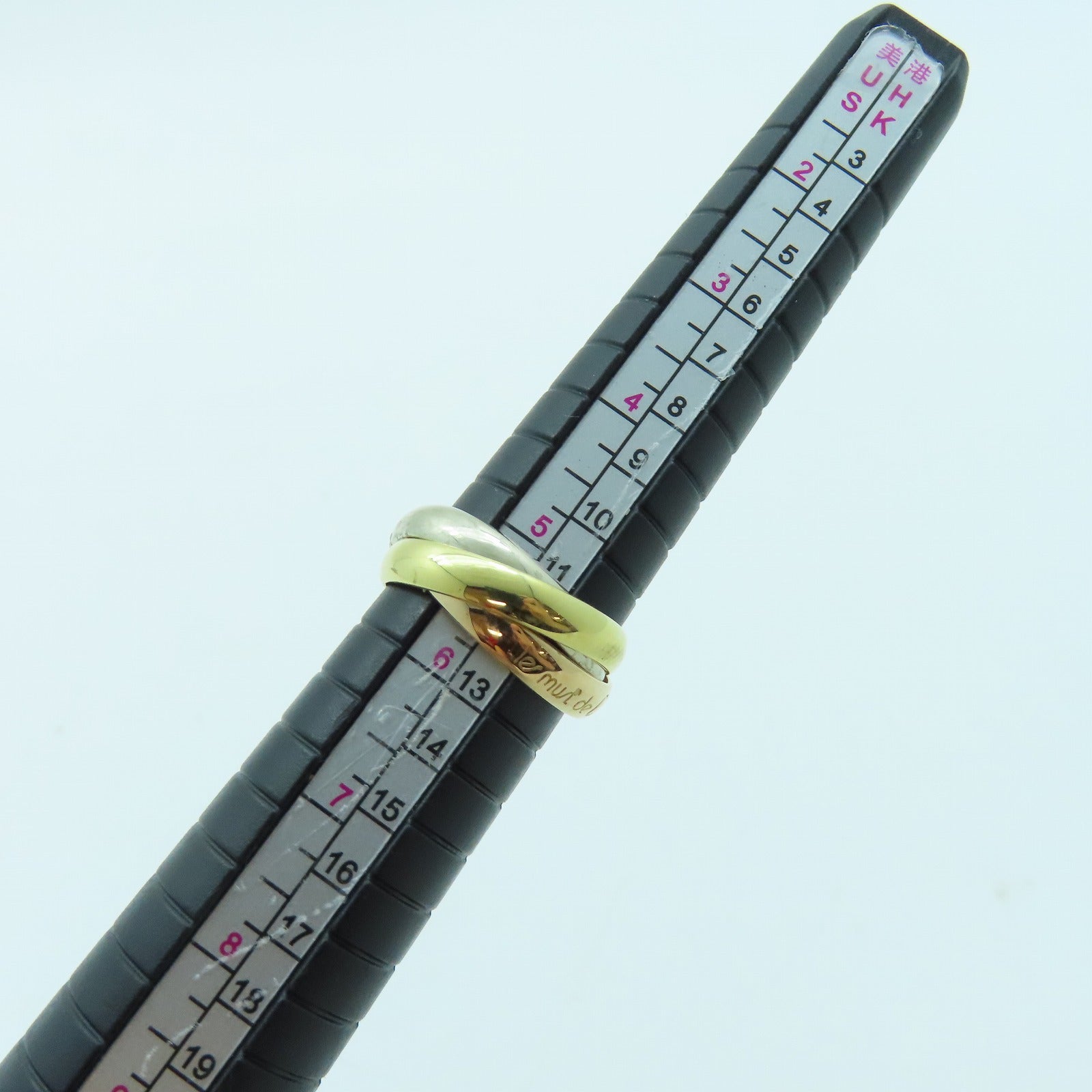 CARTIER 【激減優惠】18K黃金/白金/玫瑰金Trinity Ring戒指Cartier#51US#5.75