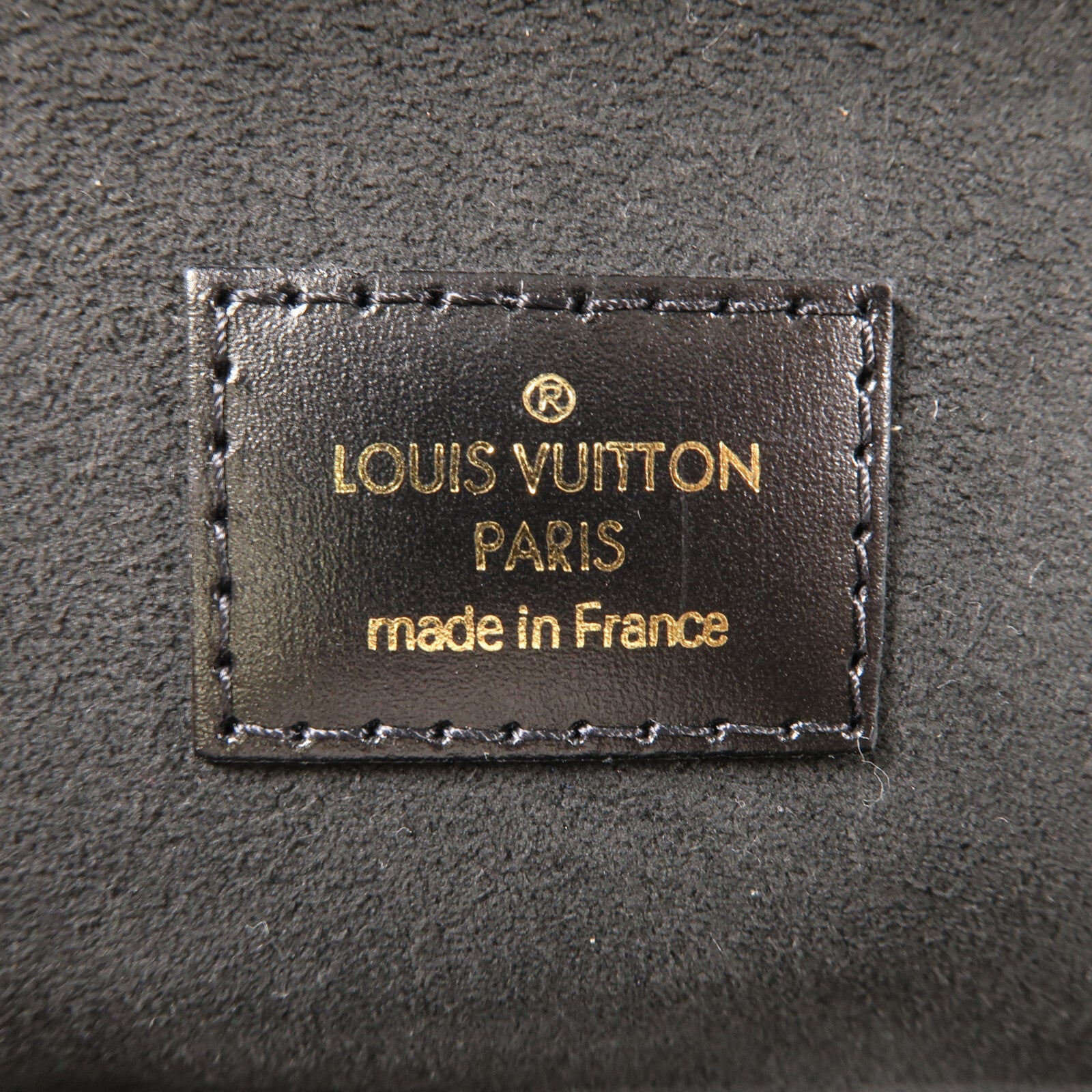 LOUIS VUITTON Monogram Reverse Vanity PM金扣手挽肩背兩用袋棕色