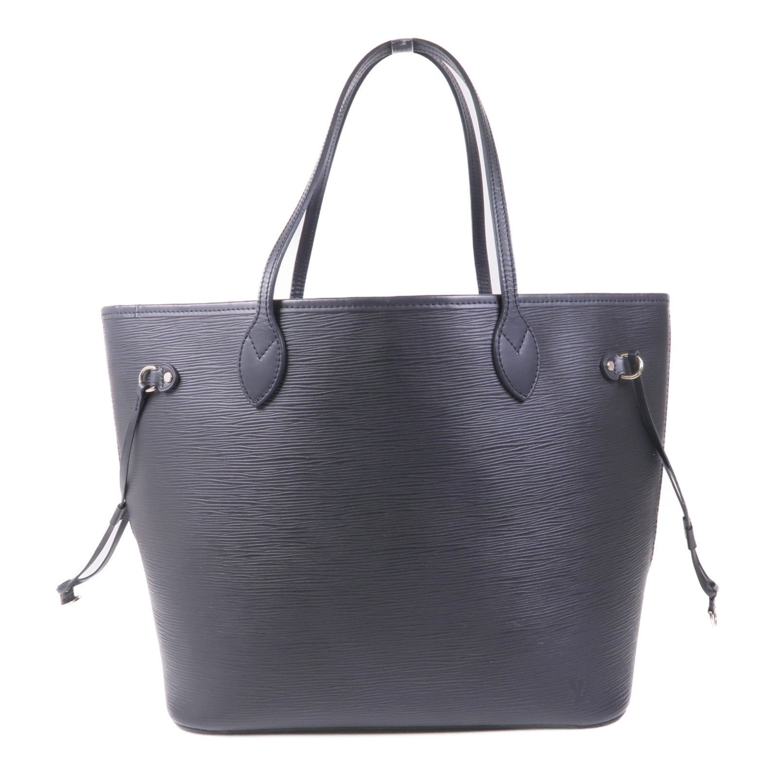 LOUIS VUITTON Epi Neverfull MM銀扣手挽袋