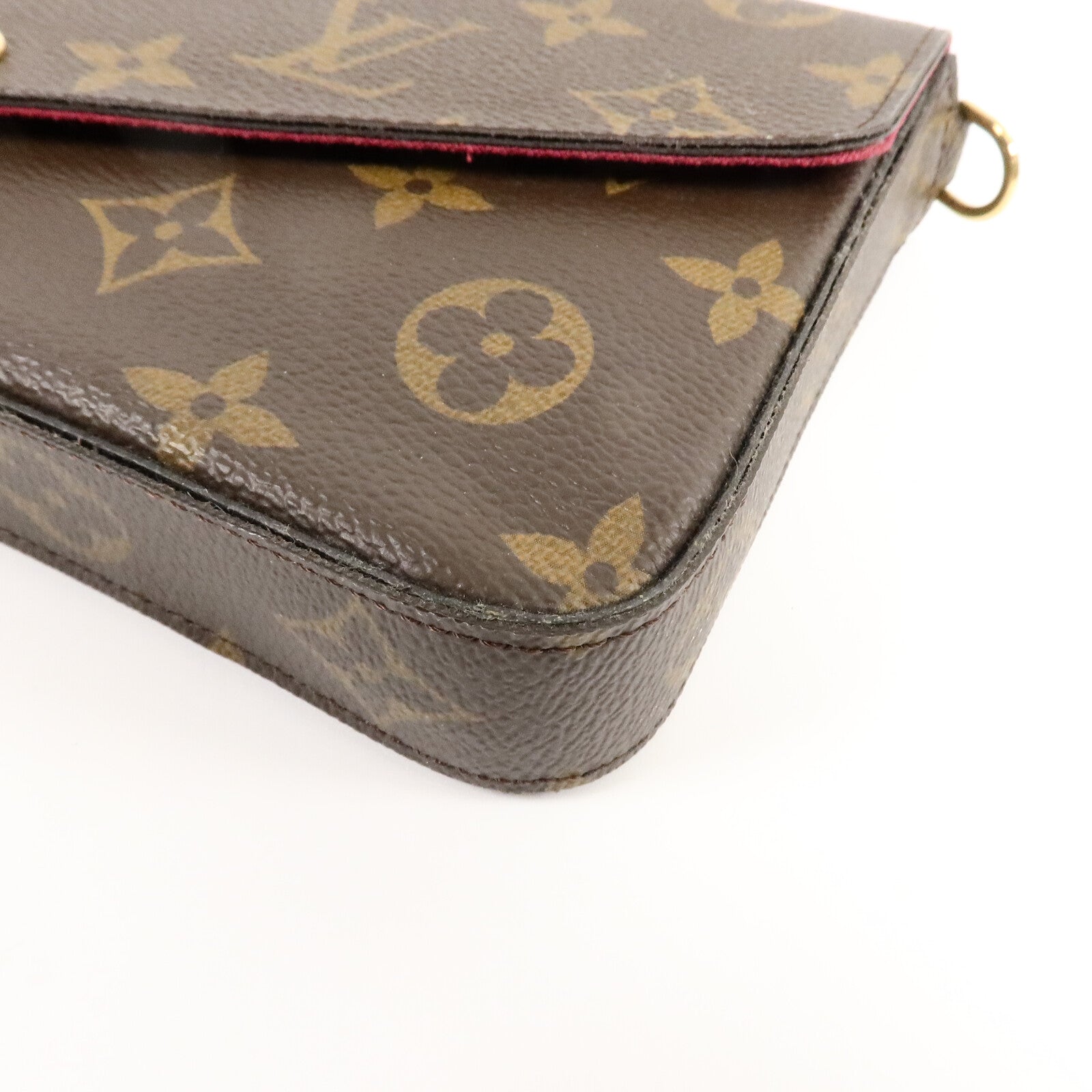 LOUIS VUITTON Monogram Pochette Felicie鏈帶肩背袋