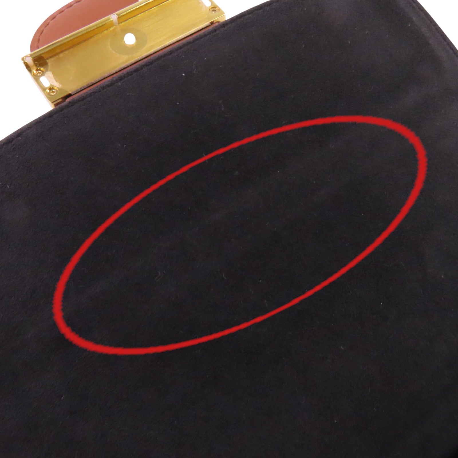 LOUIS VUITTON Monogram Reverse Mini Dauphine金扣肩背袋