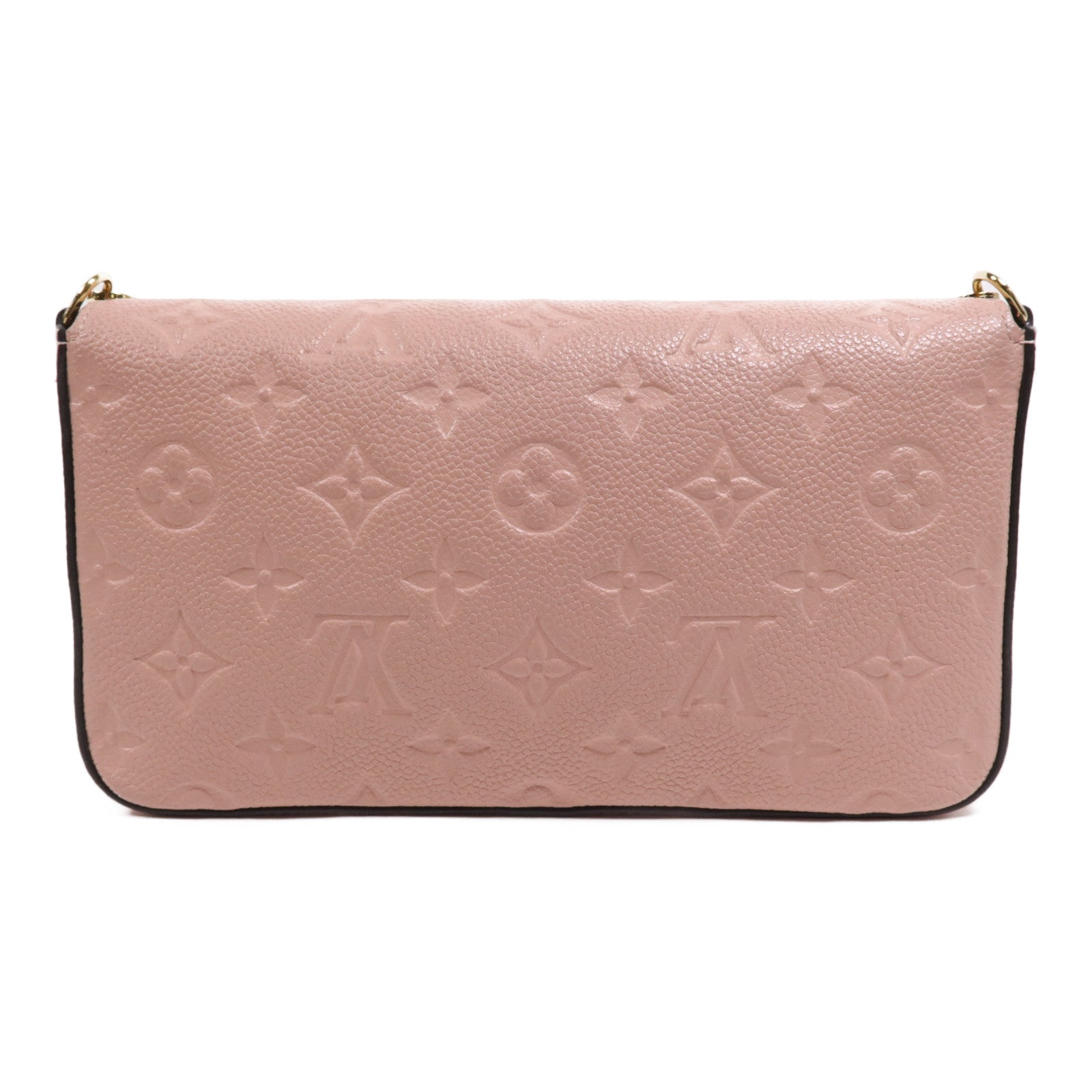 LOUIS VUITTON Epi Pochette Felissie銀扣鏈帶肩背袋