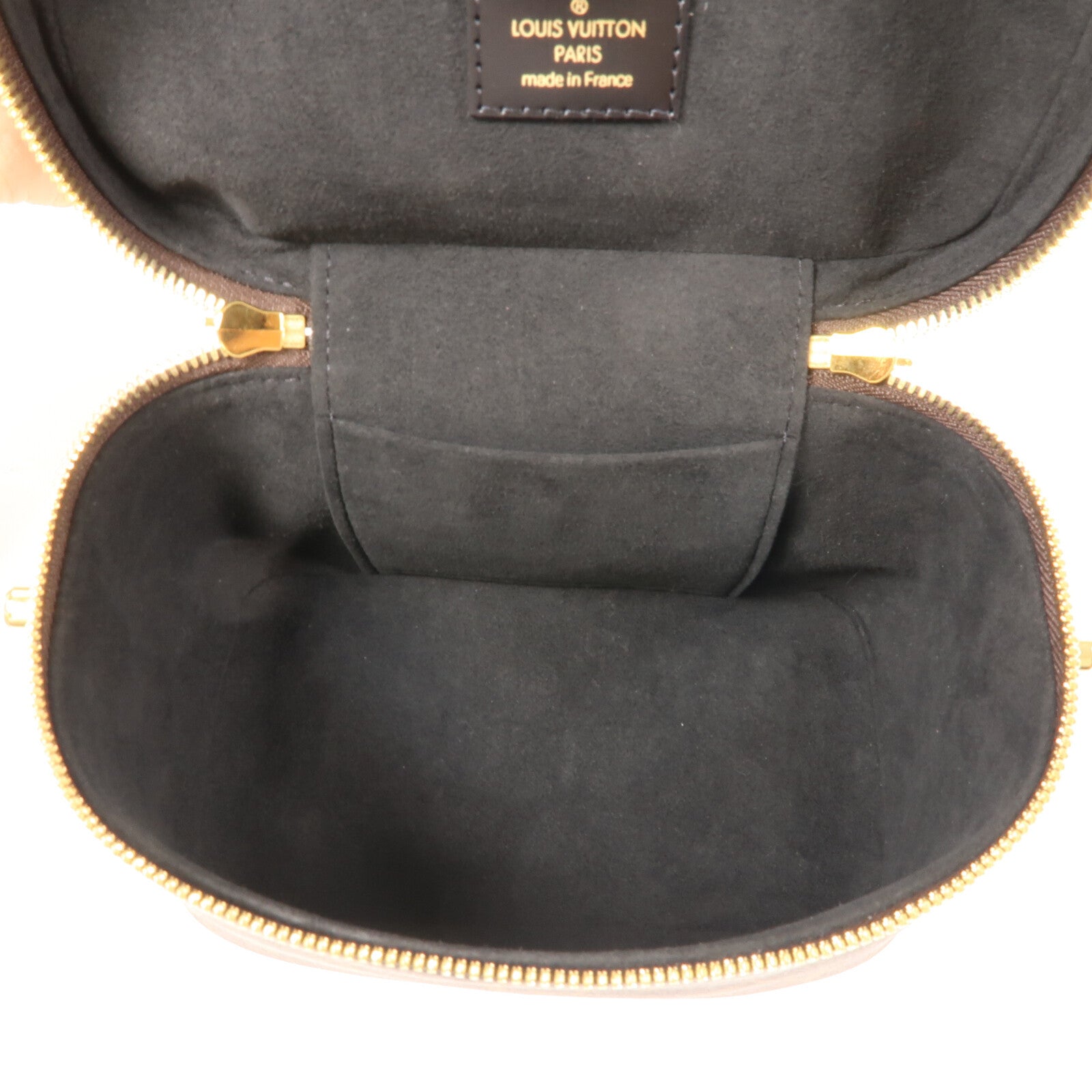 LOUIS VUITTON Monogram Reverse Vanity PM金扣手挽肩背兩用袋棕色