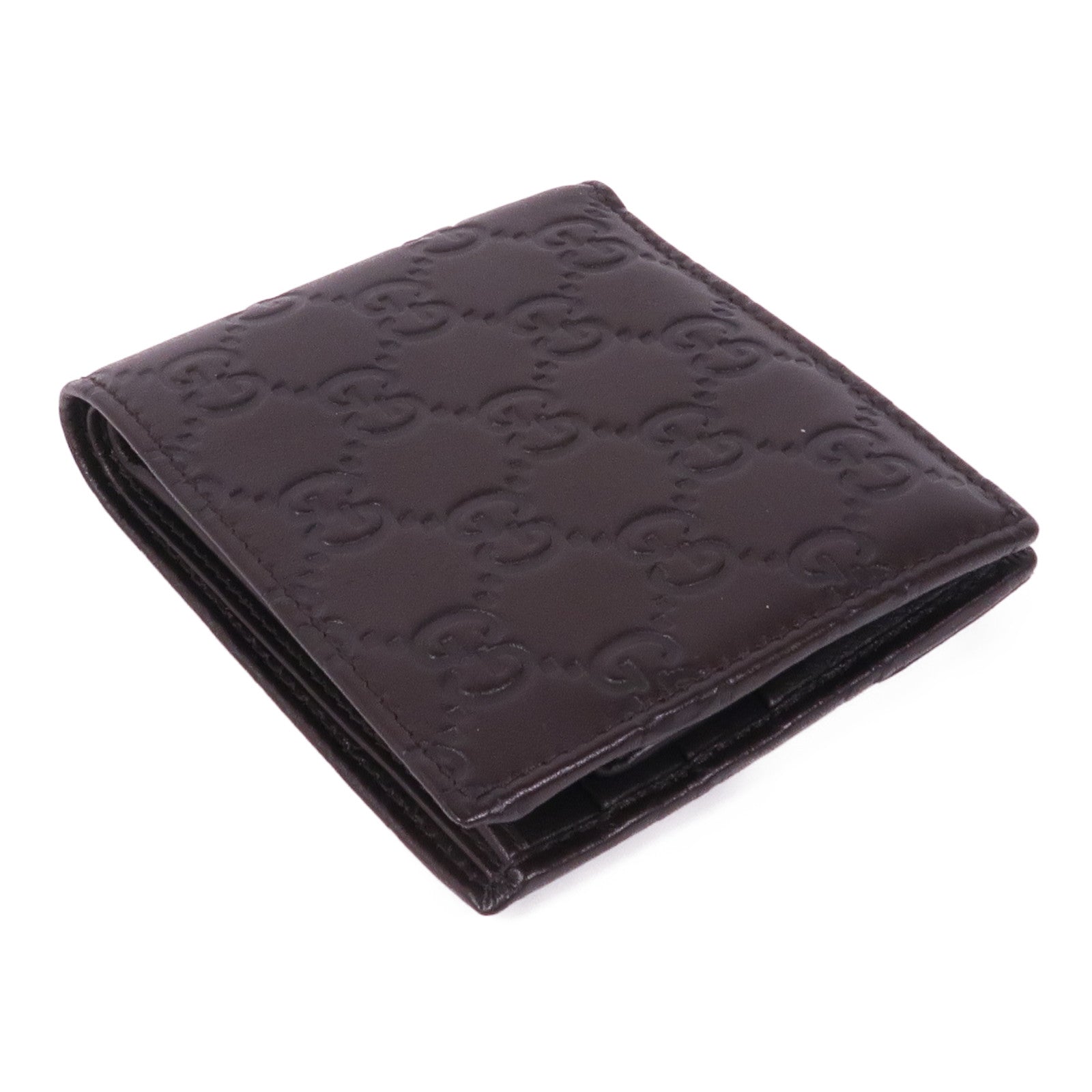 GUCCI 牛皮皮革Wallet銀扣錢包