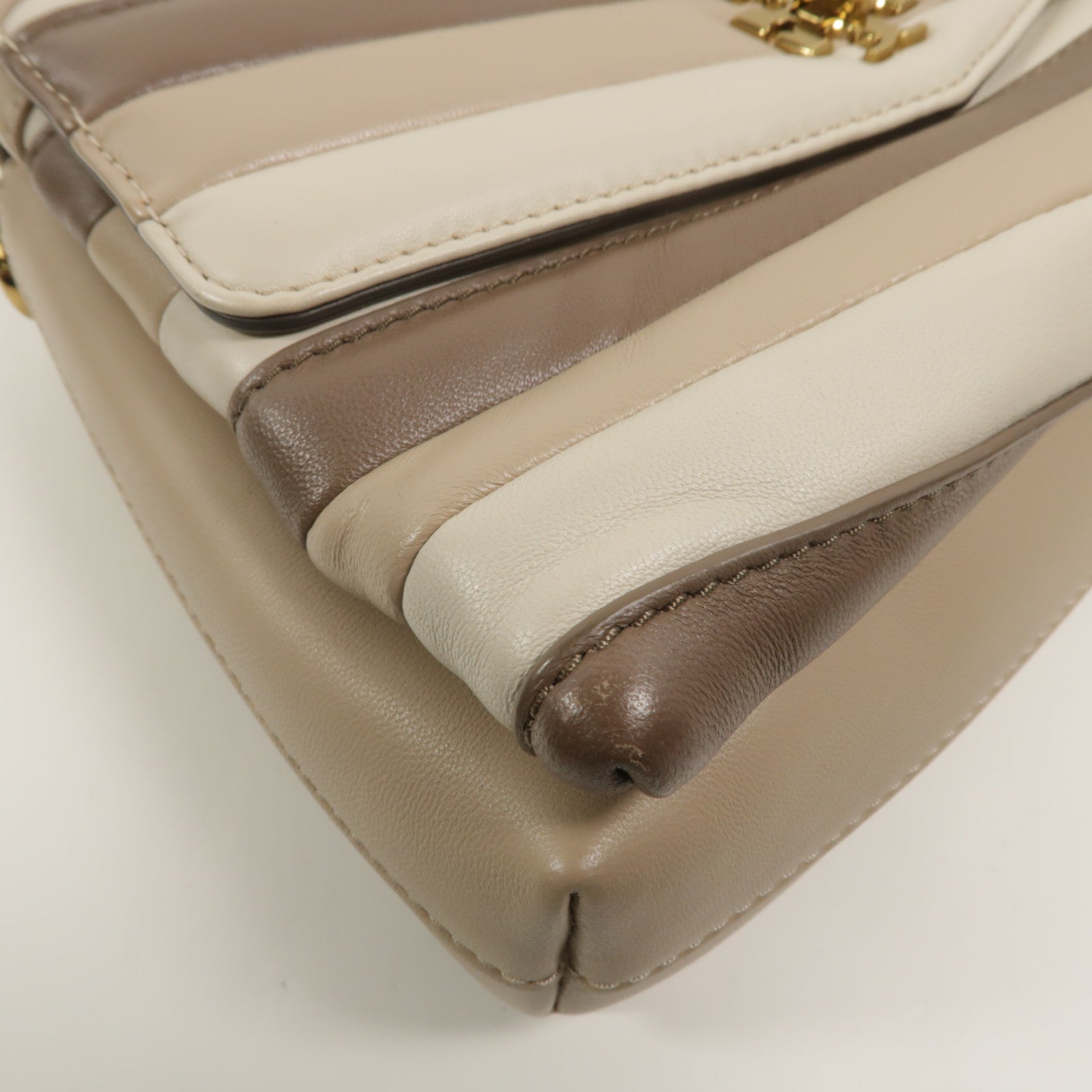 Tory Burch 羊皮皮革Kira Chevron Colorblock手挽肩背兩用袋