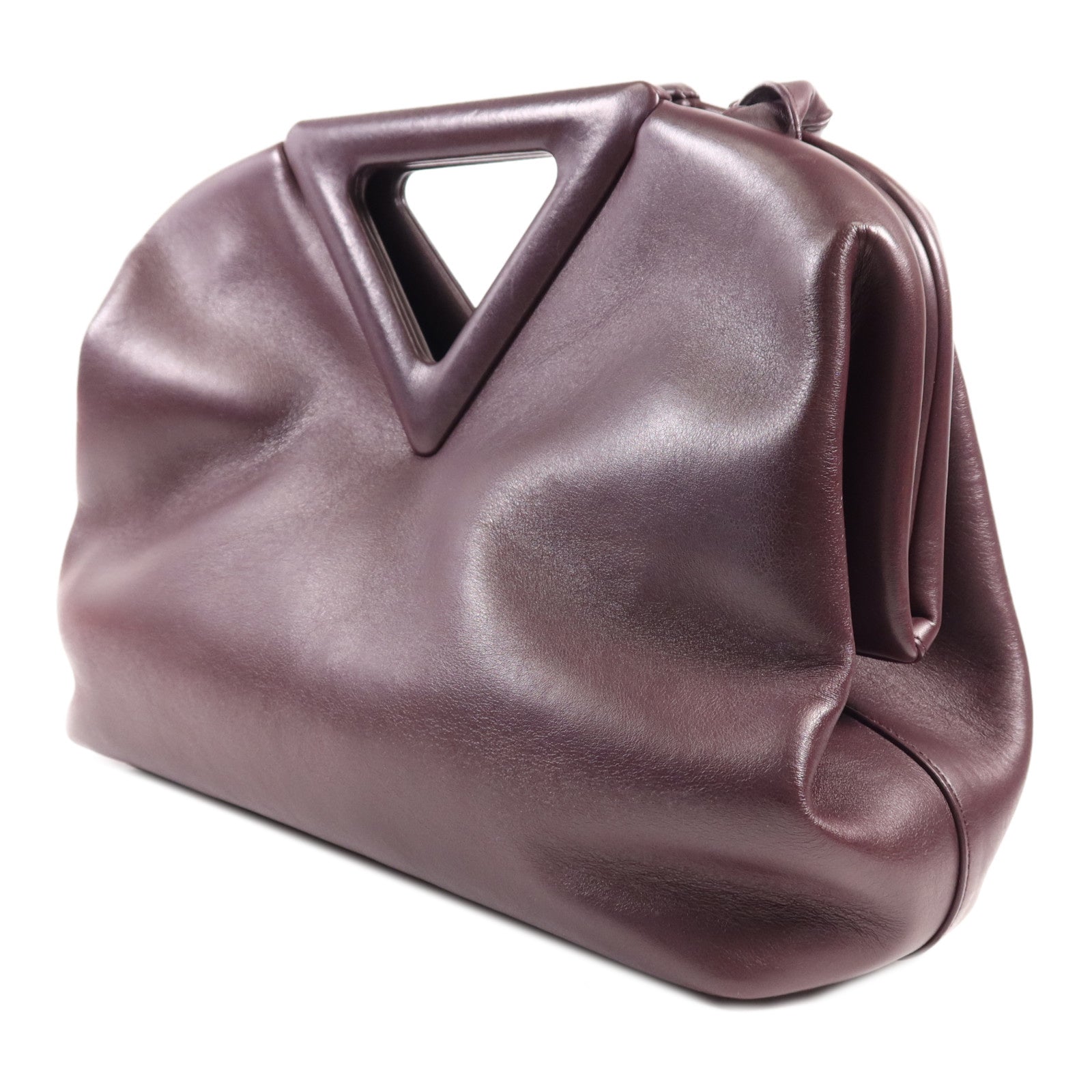 BOTTEGA VENETA 【激減優惠】牛皮皮革Point Triangle Shoulder Bag手挽肩背兩用袋